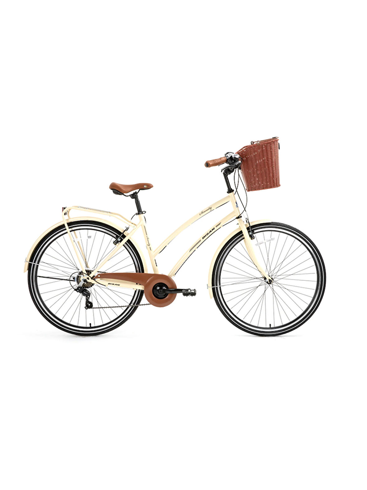 BİSAN SERENİTY S ŞEHİR BİSİKLETİ 48 CM V 28 JANT 7 VİTES KREM SİYAH