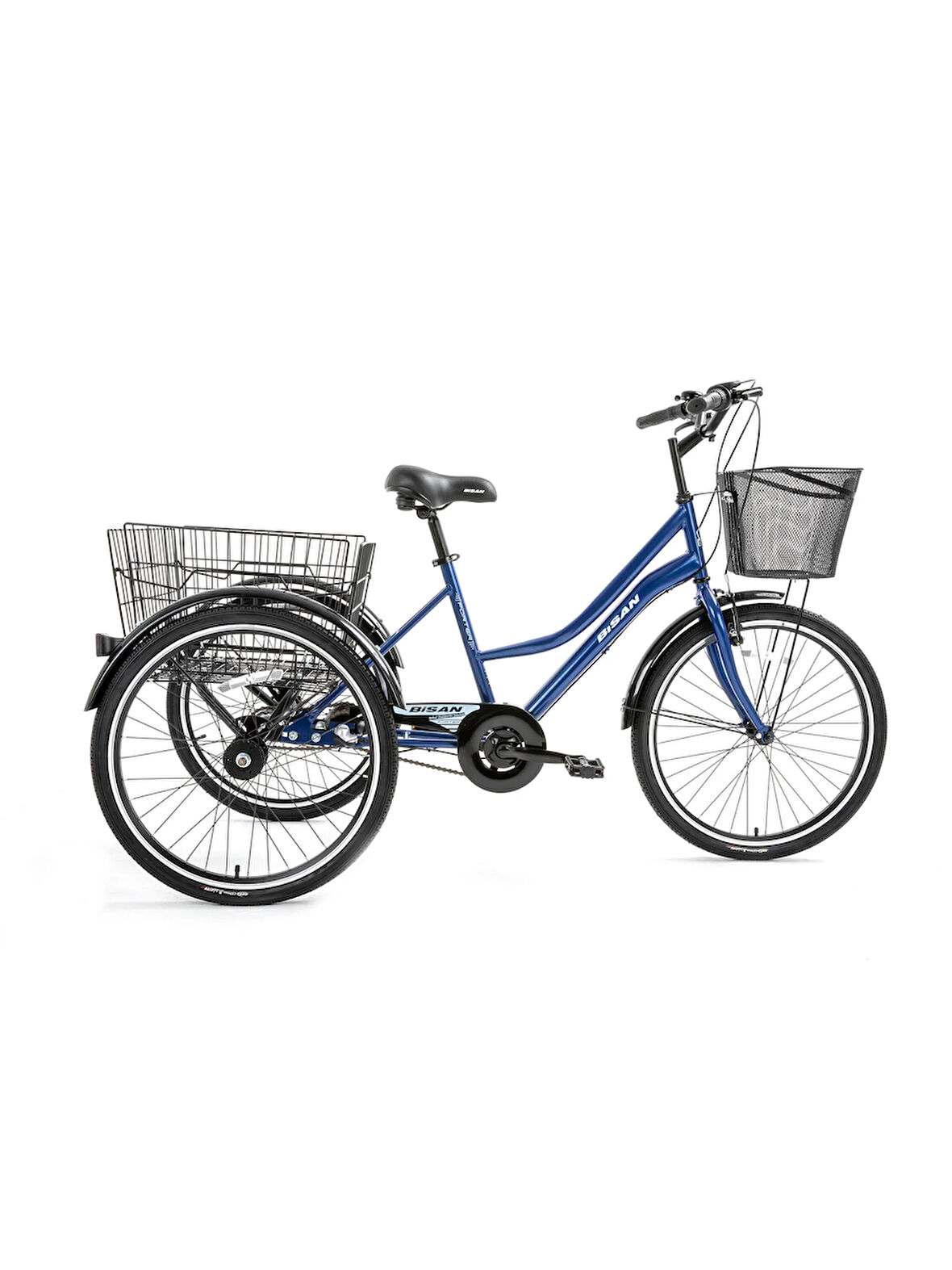 PORTER HİZMET BİSİKLETİ 44 CM V - ROLLER FREN 3 VİTES 24 JANT LACİVERT BEYAZ