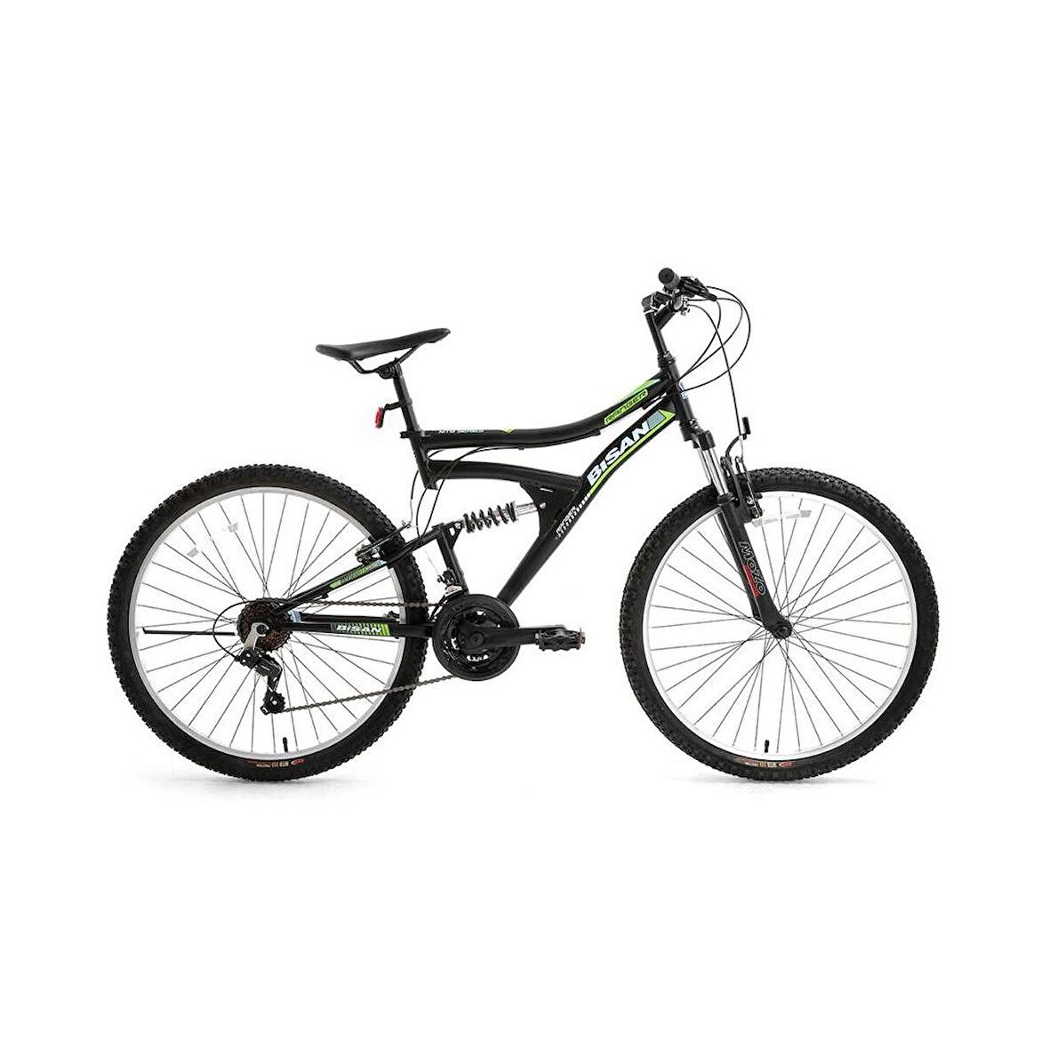 Bisan Ranger-24 Mat Syah Kadro:42 cm Vites 3x7 Tekerlek:26 İnc Etiket Rengi Yeşil 