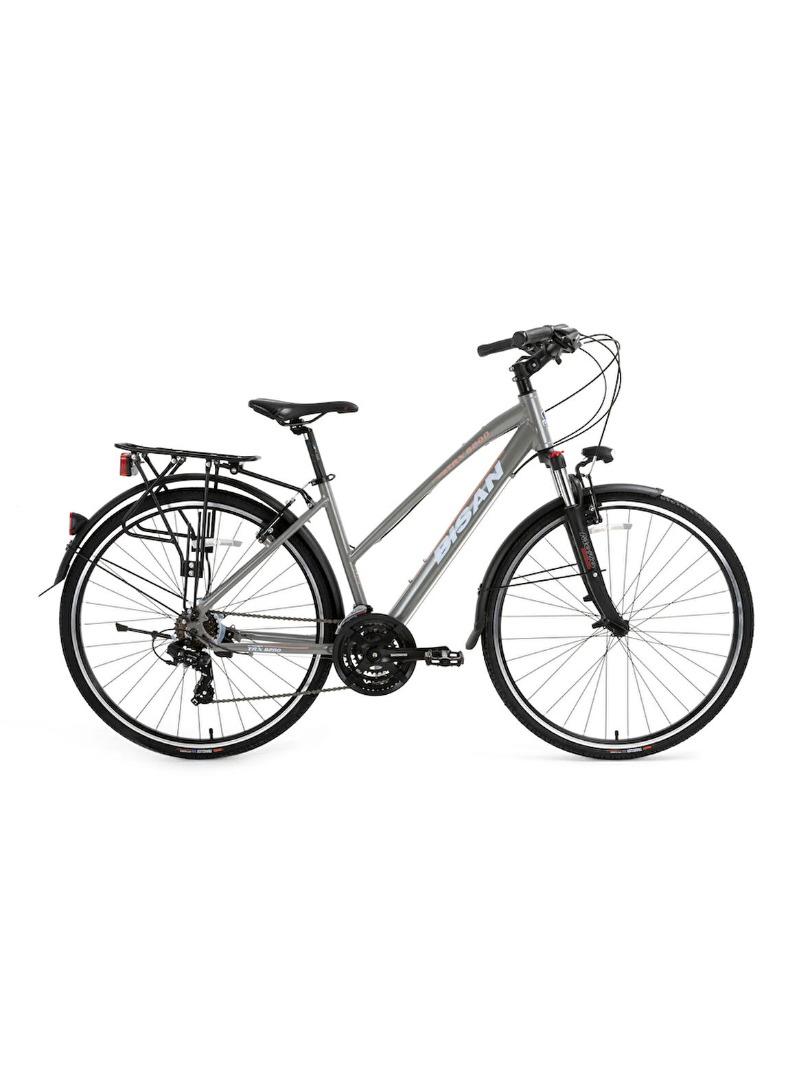 BİSAN 8200 CİTY ŞEHİR BİSİKLETİ 45 CM V 700C 21 VİTES AÇIK METALİK GRİ BEYAZ PEMBE