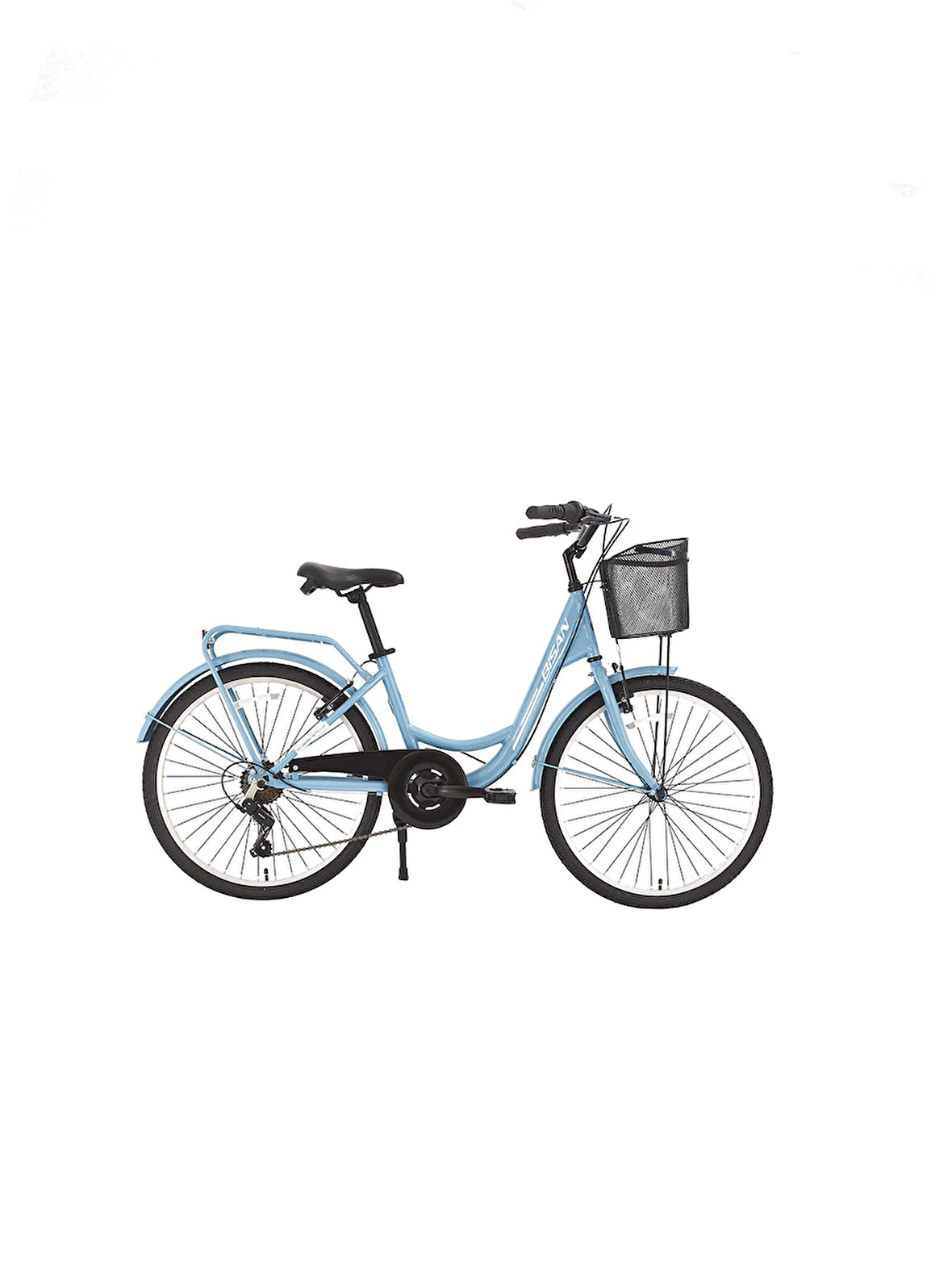 BİSAN SORRENTO-S ŞEHİR BİSİKLETİ 36 CM V 24 JANT 7 VİTES BEBEK MAVİSİ BEYAZ