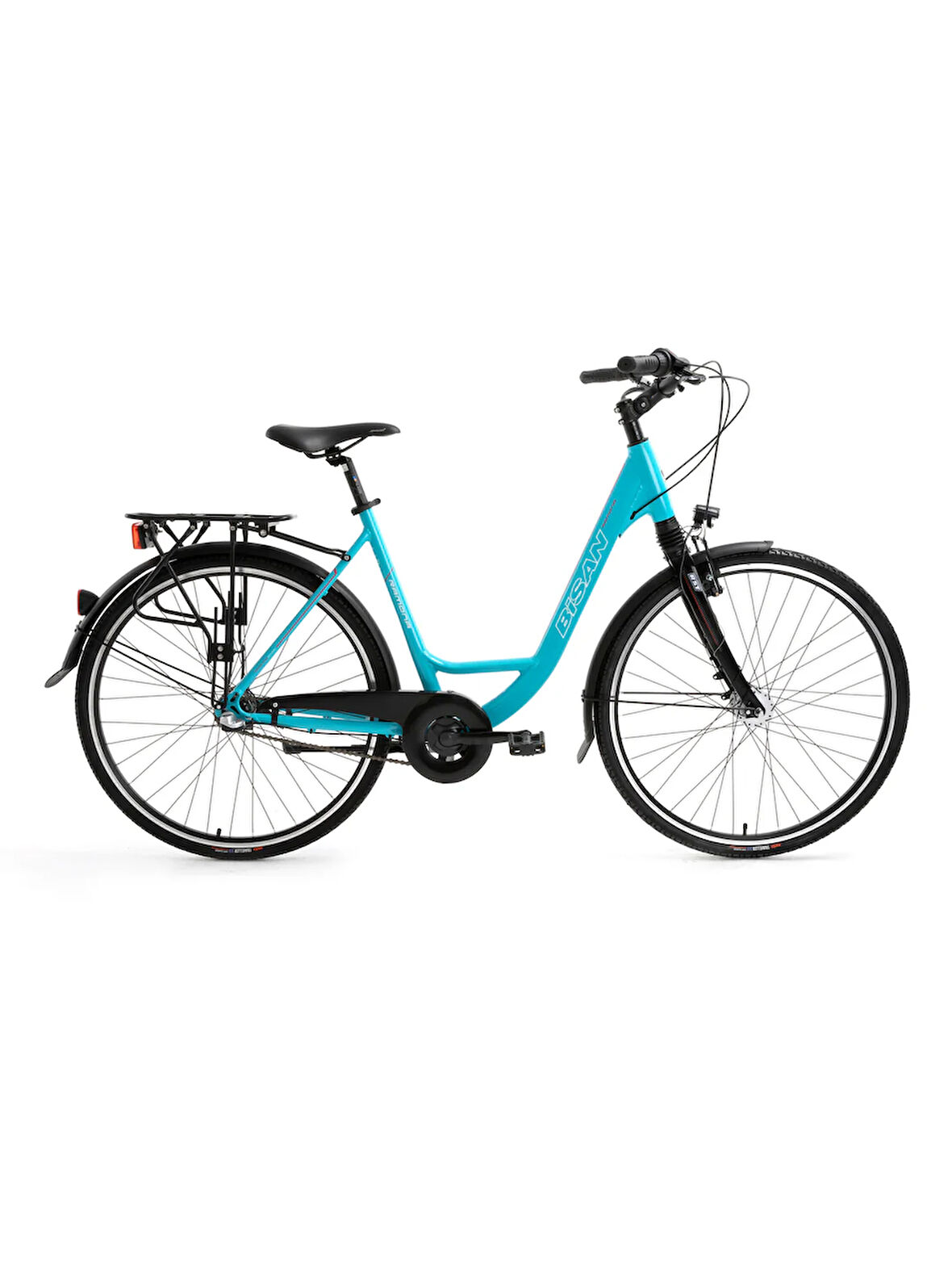 BİSAN RAMONA ŞEHİR BİSİKLETİ 53 CM ROLLER FREN 700C 3 VİTES TURKUAZ PEMBE