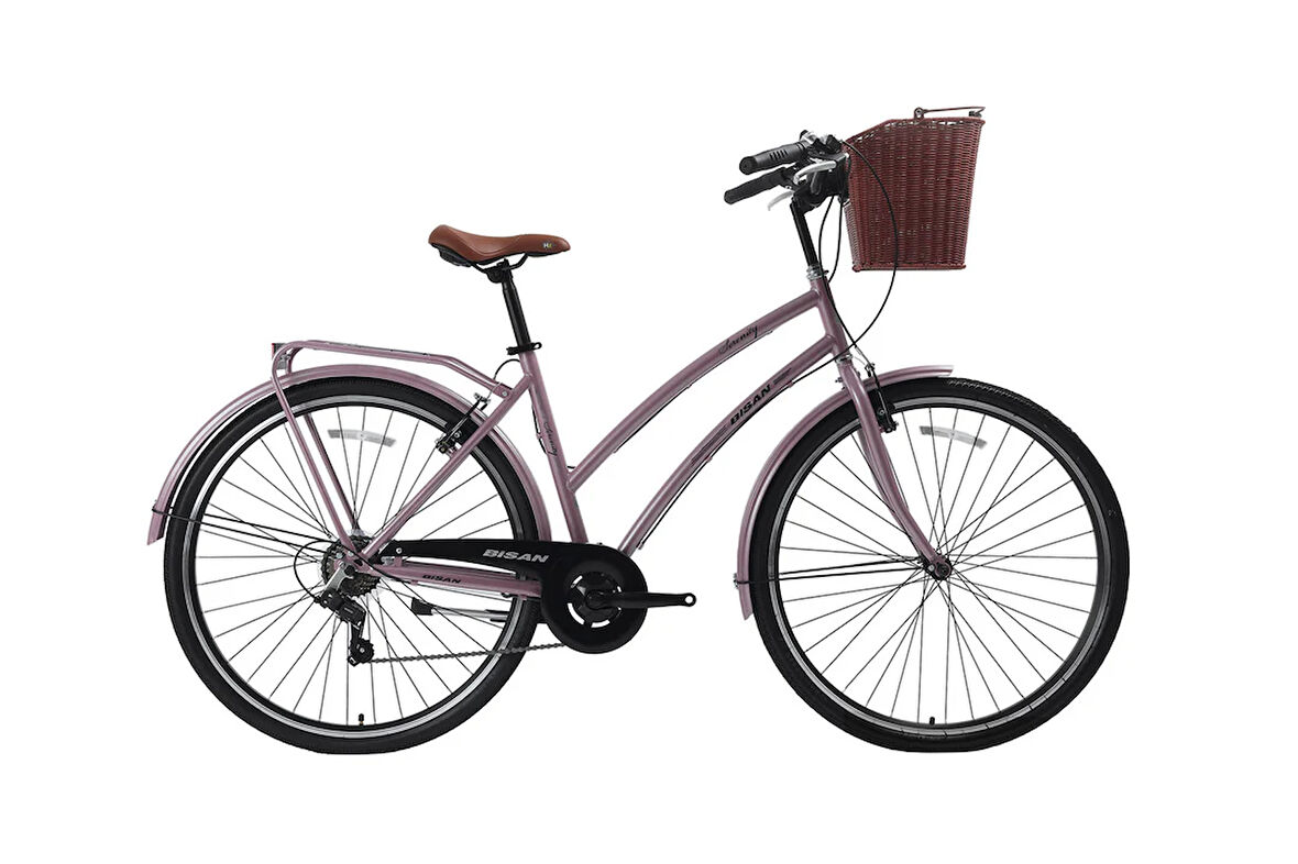 BİSAN SERENİTY S ŞEHİR BİSİKLETİ 48 CM V 28 JANT 7 VİTES PUDRA PEMBE SİYAH