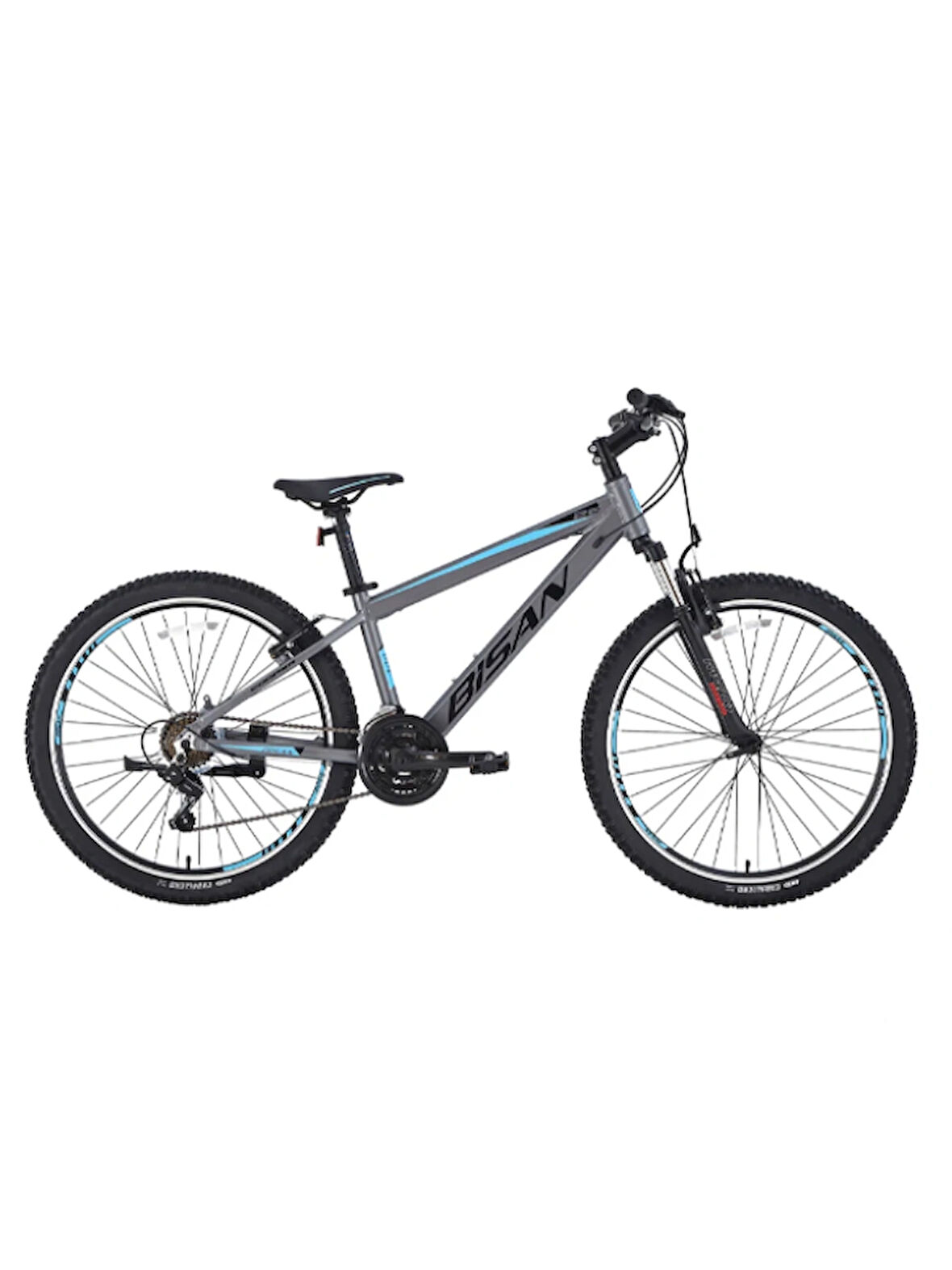 BİSAN COOPER DAĞ BİSİKLETİ 37 CM V 27.5 JANT 21 VİTES FÜME SİYAH MAVİ