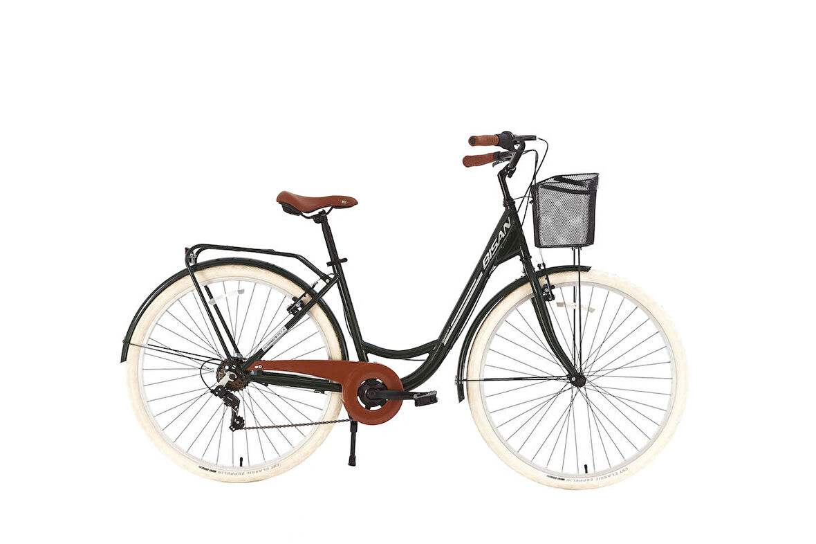 BİSAN SORRENTO ŞEHİR BİSİKLETİ 44 CM V 28 JANT 3 VİTES YEŞİL SİLVER