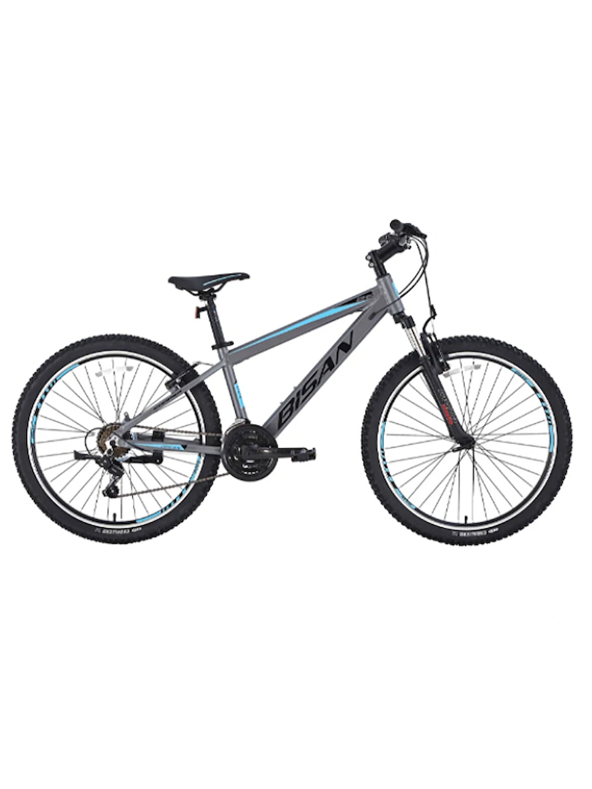 BİSAN COOPER DAĞ BİSİKLETİ 35 CM MD 26 JANT 21 VİTES FÜME SİYAH MAVİ