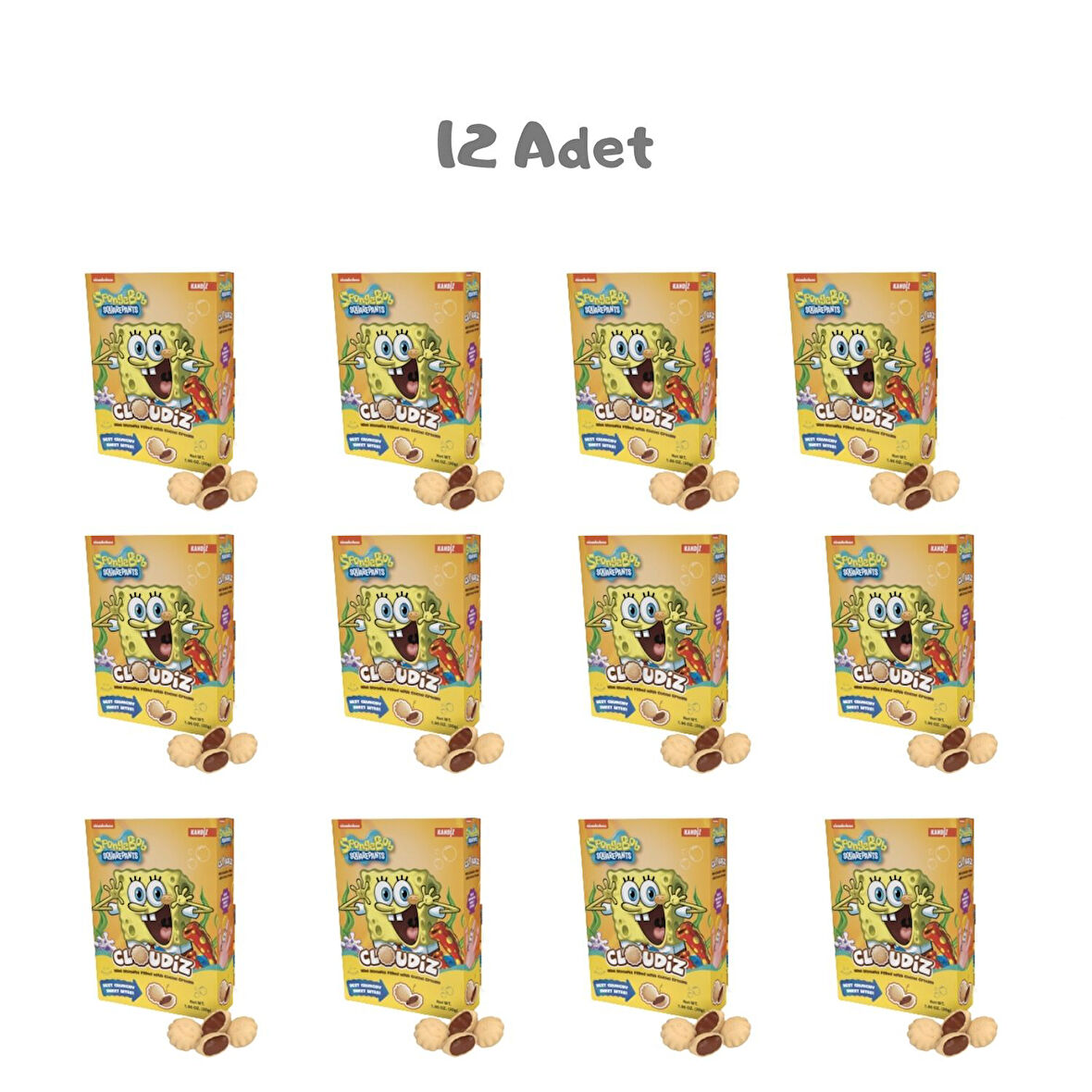 Cloudiz Chocolate Nickelodeon 30g 12 Adet