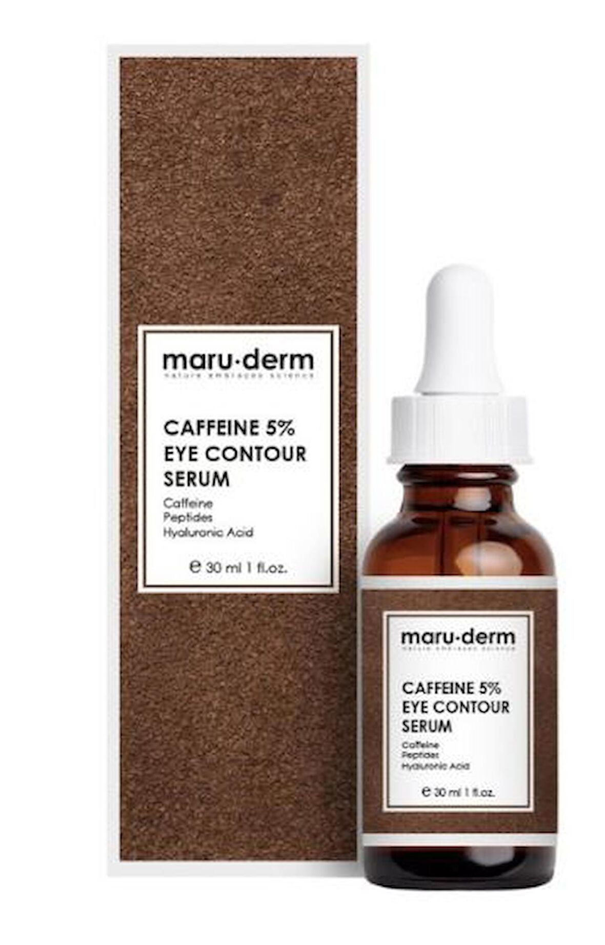 Maruderm Caffeine %5 + Peptides + Hyalüronik Asit Göz Çevresi Serumu 30 ML