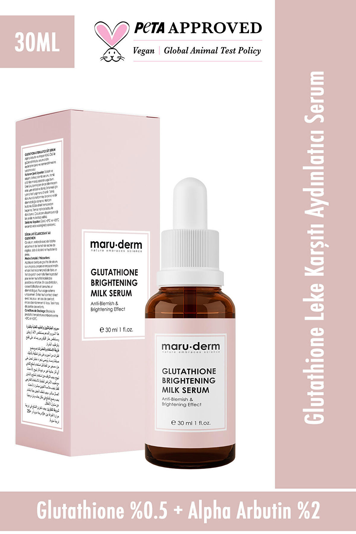 Maruderm Glutatyon Beyazlatıcı & Leke Karşıtı Milk Serum 30 ml