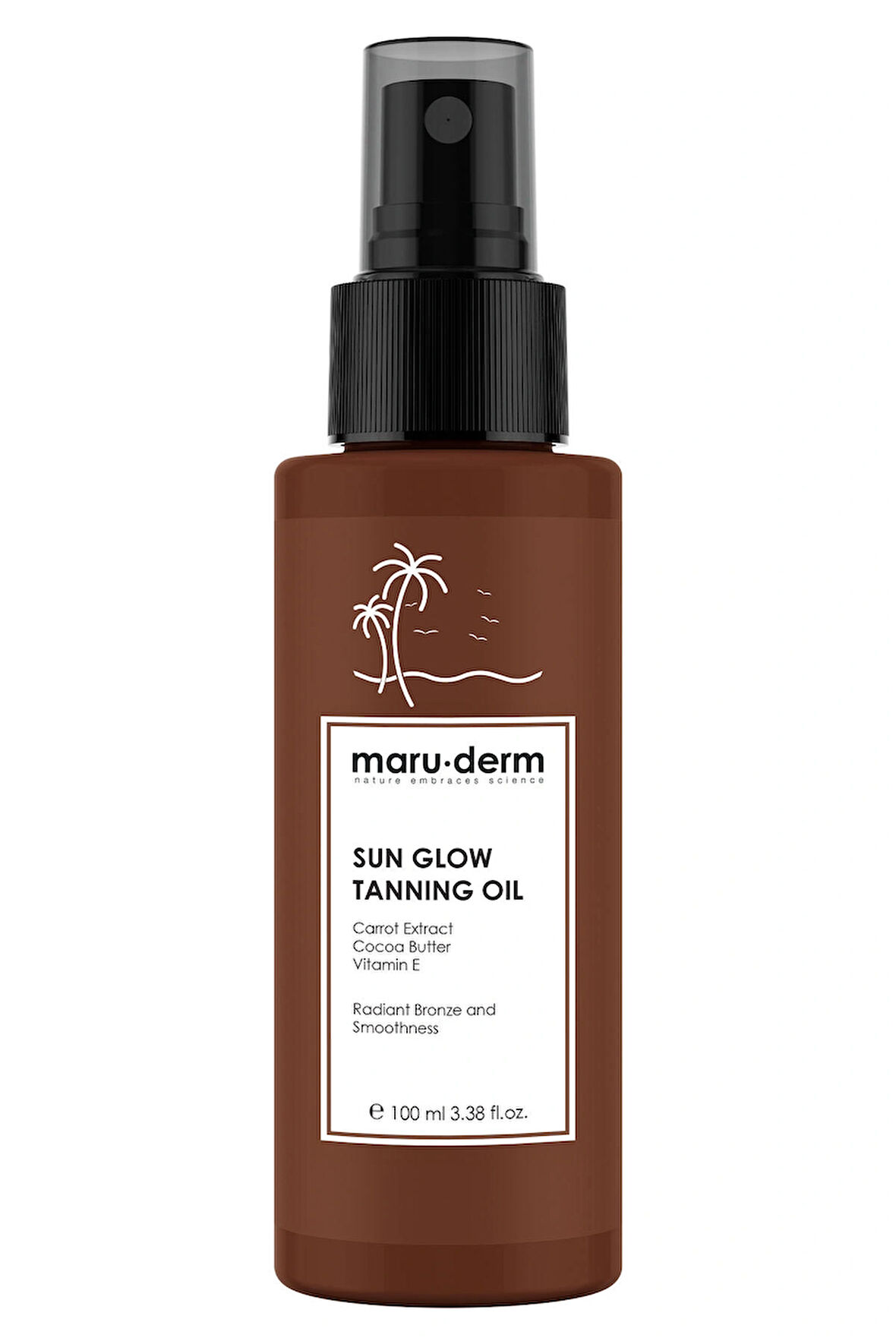 Maru.Derm Maruderm Sun Glow Tanning Oil | SPF 0 Doğal Bronzlaştırıcı Yağ 100 ML