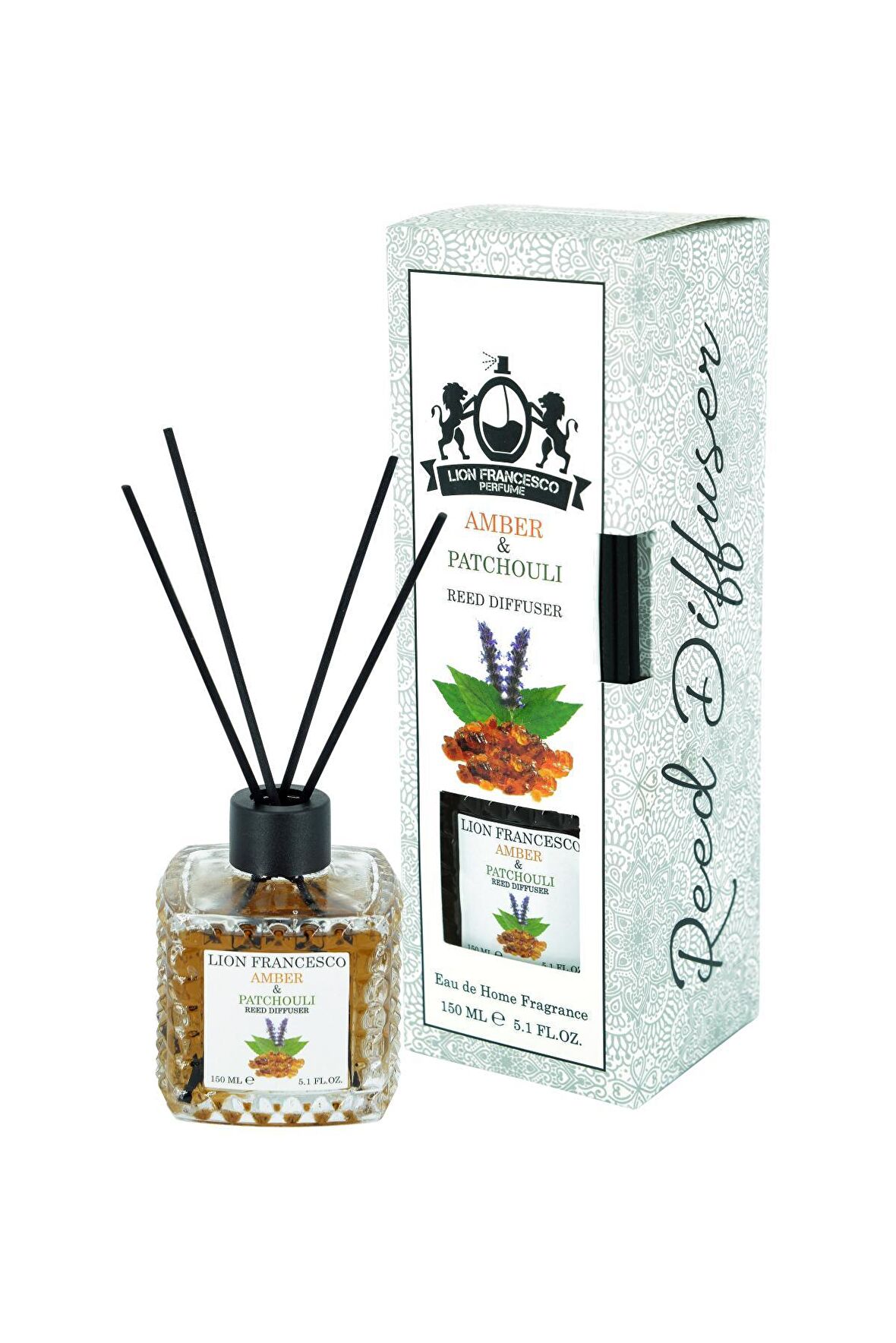Lion Francesco Reed Diffuser Amber & Patchouli 150ML