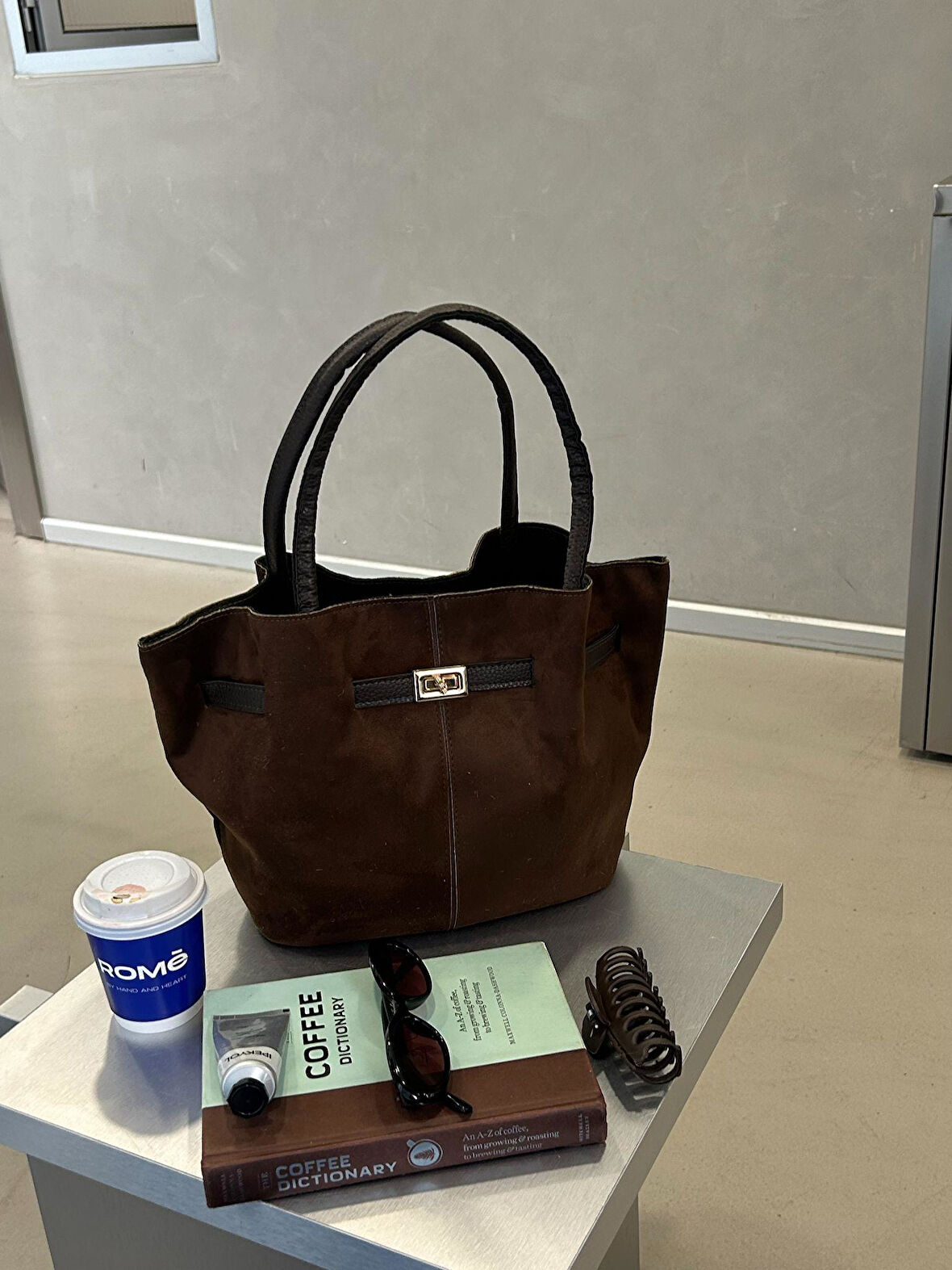 Tarya Süet Kemer Detaylı Kadın Omuz Çantası BP-4830O