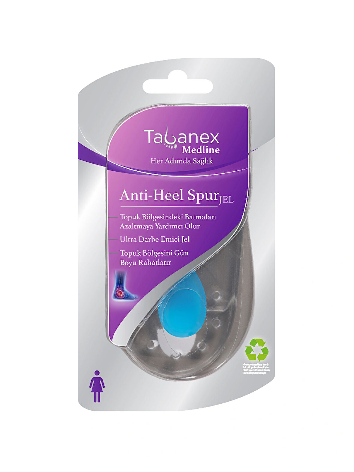 Medline Anti-heel Spur Jel - Kadın (Topuk Dikeni)