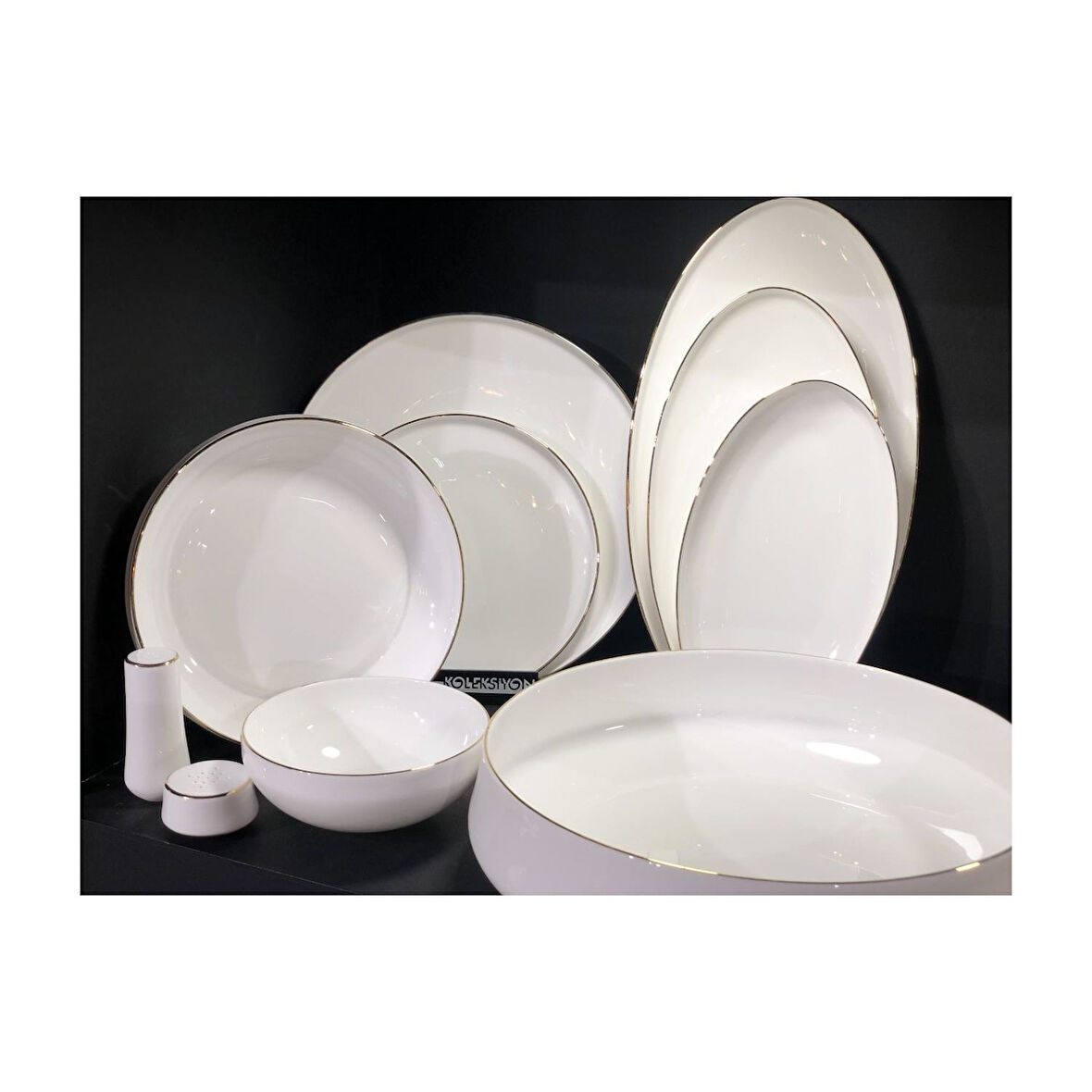 KOLEKSİYON SUFI YEMEK ST 55 PARCA PARLAK ALTIN  