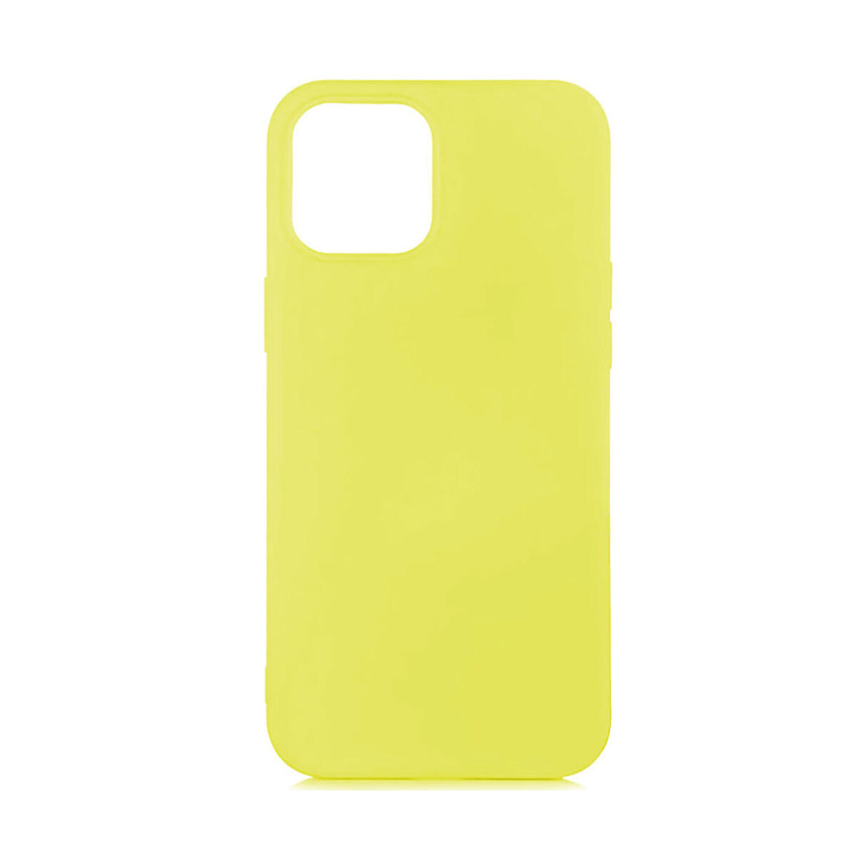 iPhone 12 Mini (5.4") ile Uyumlu Cappy Silikon Kılıf Sarı