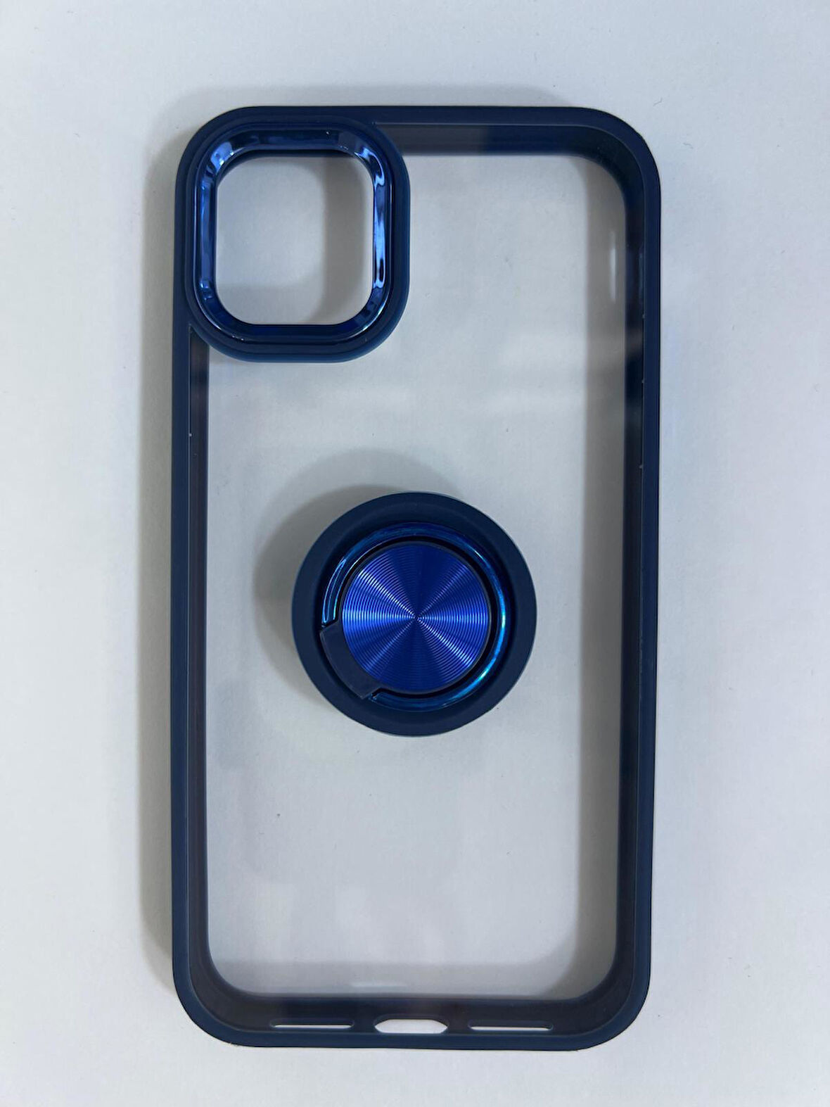 ARMORİX İPHONE 11 YÜZÜKLÜ SERT SİLİKON MAVİ KILIF