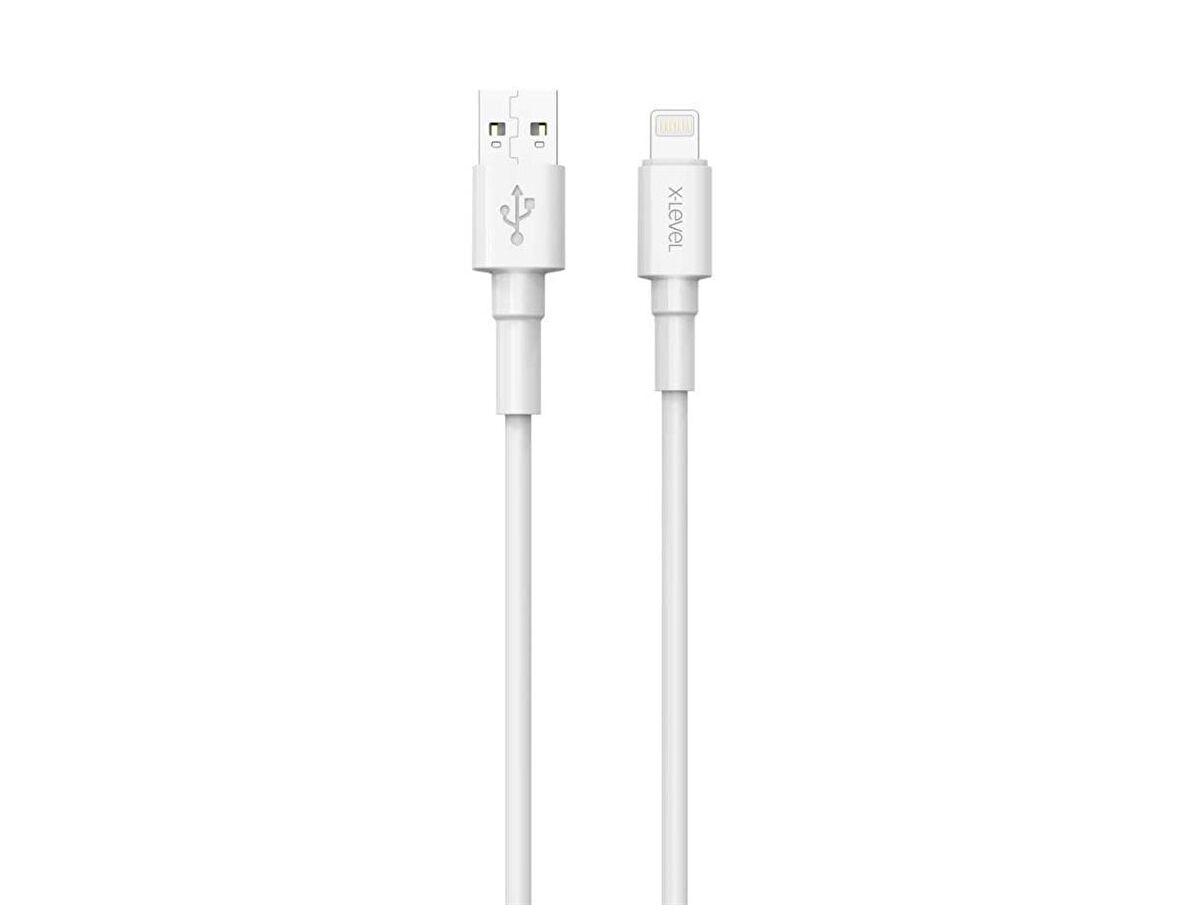 X-Think USB-A to Lightning Tüm iPhone Modelleriyle Uyumlu 1.2 Mtr Hızlı Şarj Ve Data Kablosu Xlevel