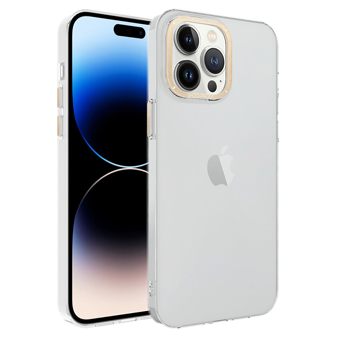 X-Level Heets Cover iPhone 14 Pro Uyumlu Şeffaf Telefon Kılıfı