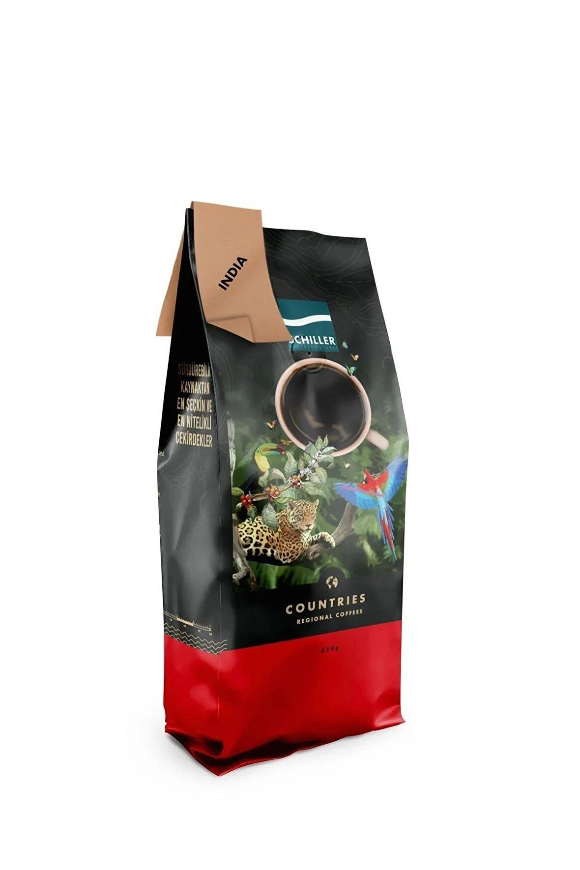 Schiller India Robusta Cherry 250 Gr Çekirdek Kahve