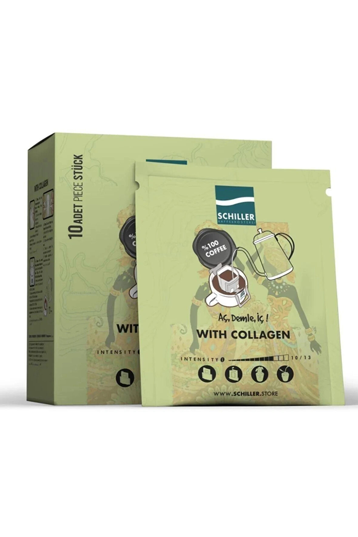 Aç Demle İç Wıth Collagen 10 lu Filtre Kahve