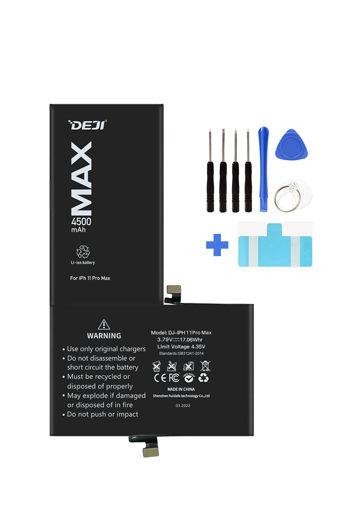 Deji iPhone 11 Pro Max Batarya 4500mAh Mucize Batarya Deji