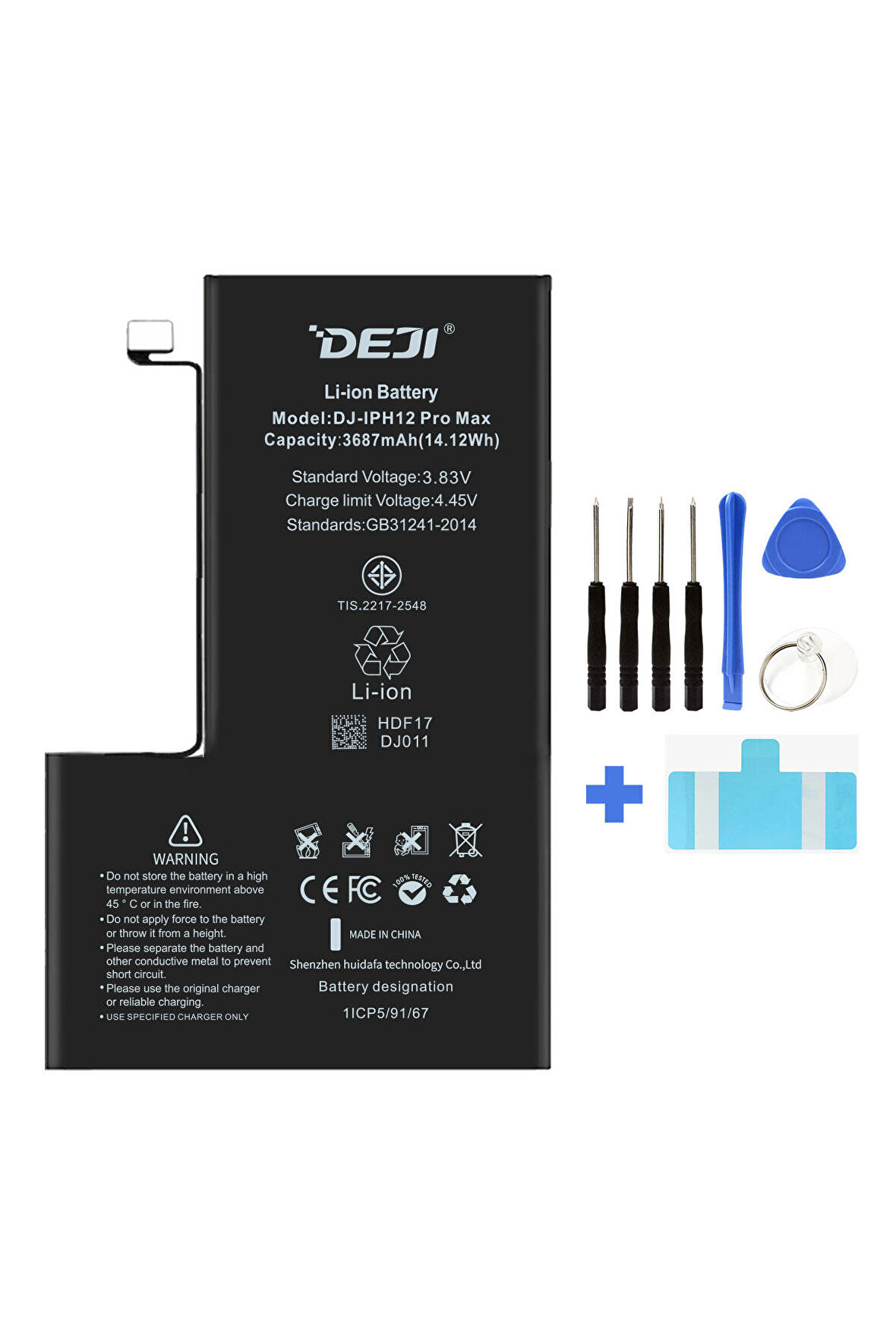 Deji iPhone 12 Pro Max Batarya Mucize Batarya Deji - Orijinal mAh Kapasite