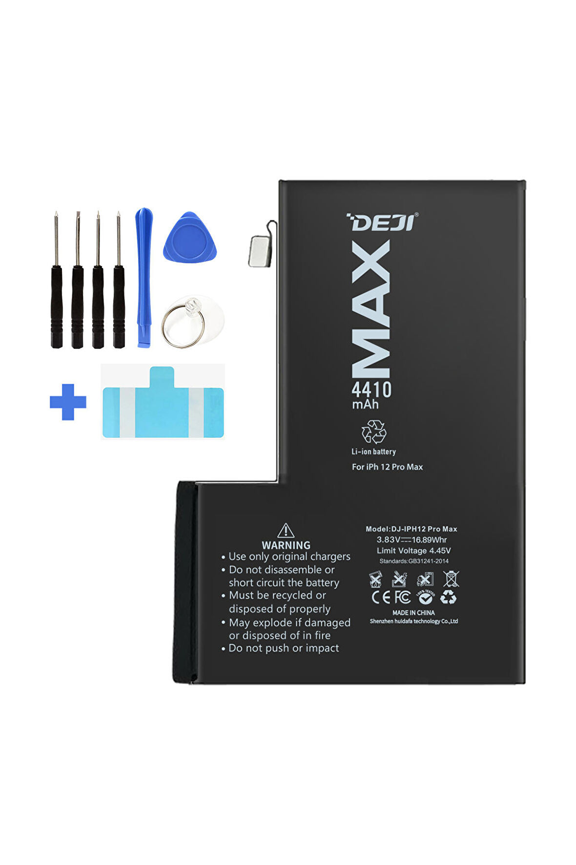 Deji iPhone 12 Pro Max Batarya 4410 mAh Mucize Batarya Deji