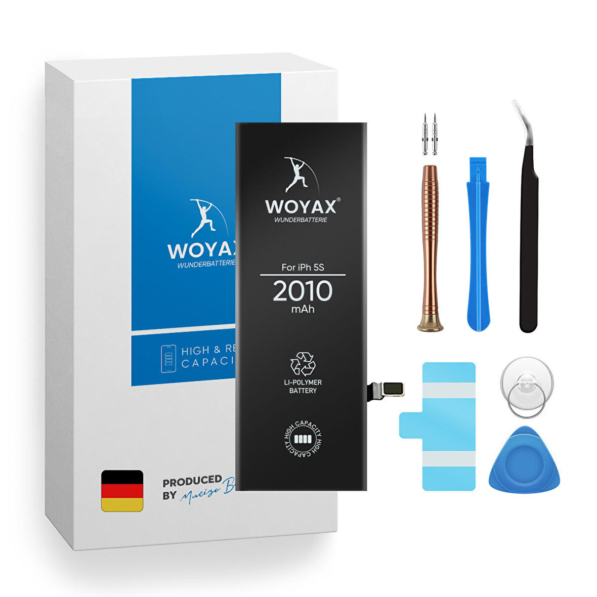 Woyax iPhone 5s / iPhone 5c Uyumlu Premium Batarya 2010mAh