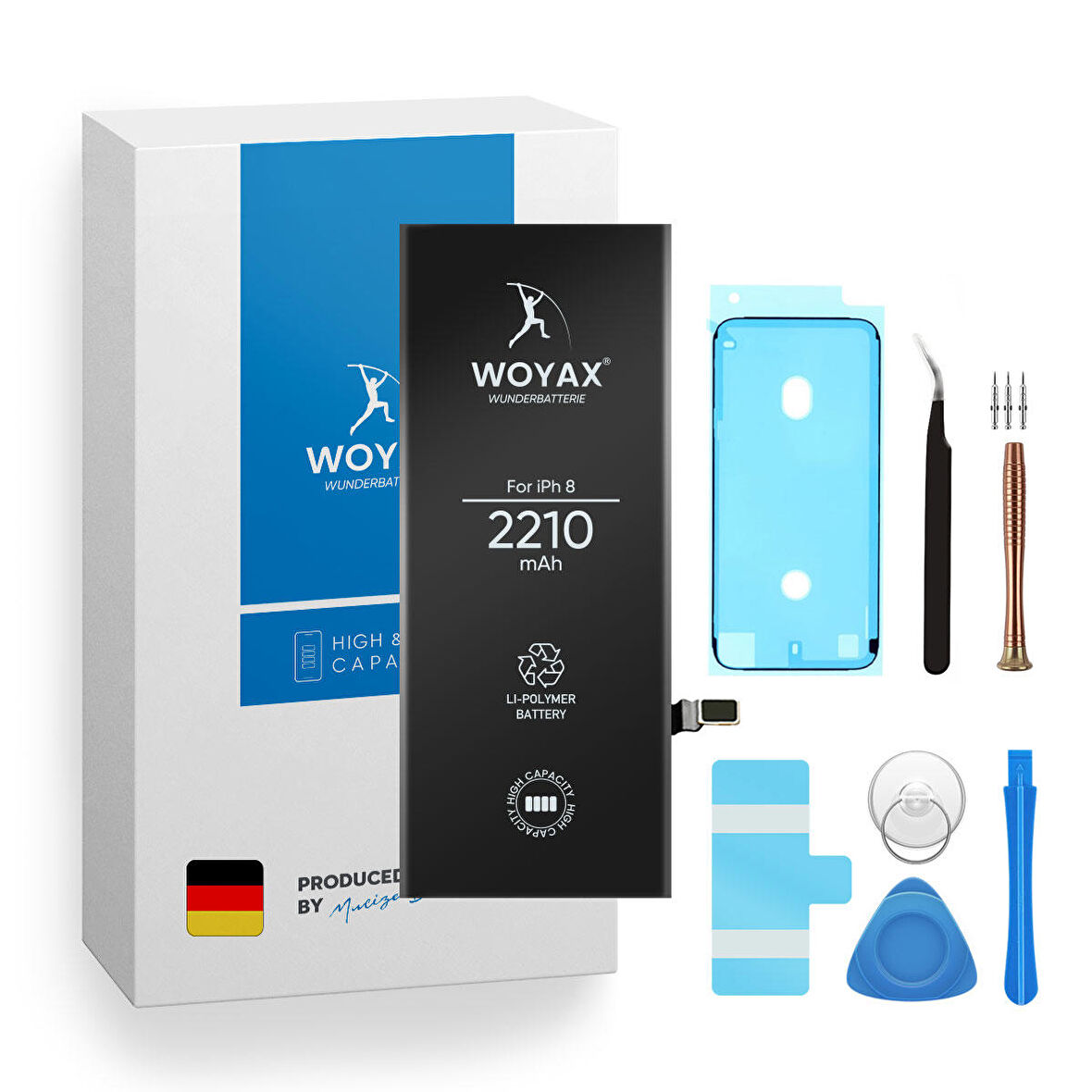 Woyax iPhone 8 Uyumlu Premium Batarya 2210 mAh