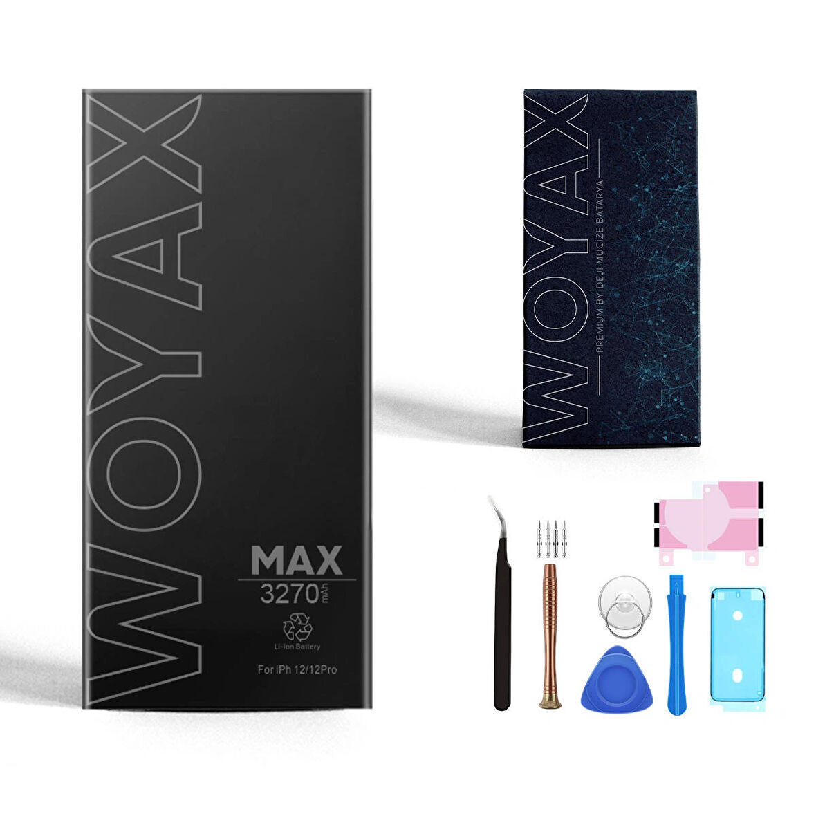 Woyax iPhone 12 / 12 Pro  Uyumlu Premium Batarya 3310mAh