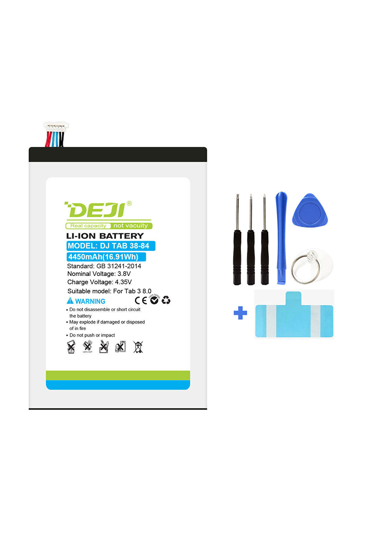 Deji Samsung Galaxy Tab 3 8.0 T310 / T311 / T315 / T310 / T311 / T315 / T3110 Mucize Batarya Deji