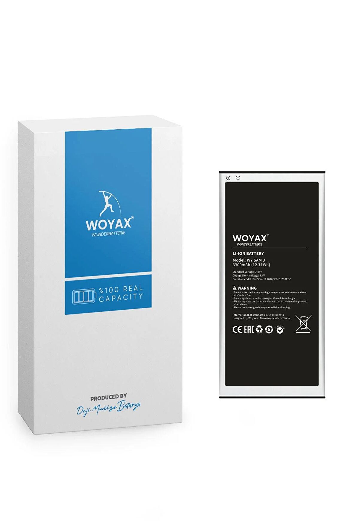 Woyax by Deji Samsung Galaxy J7 (2016) / J7 Duo Premium Batarya