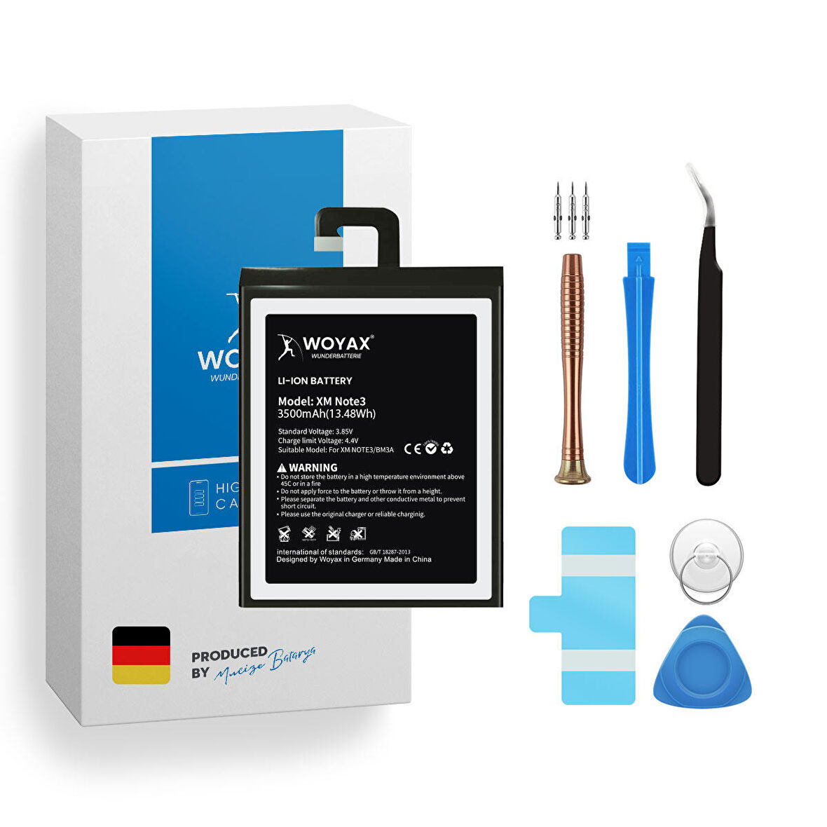 Woyax Xiaomi Mi Note 3  Uyumlu Premium Batarya