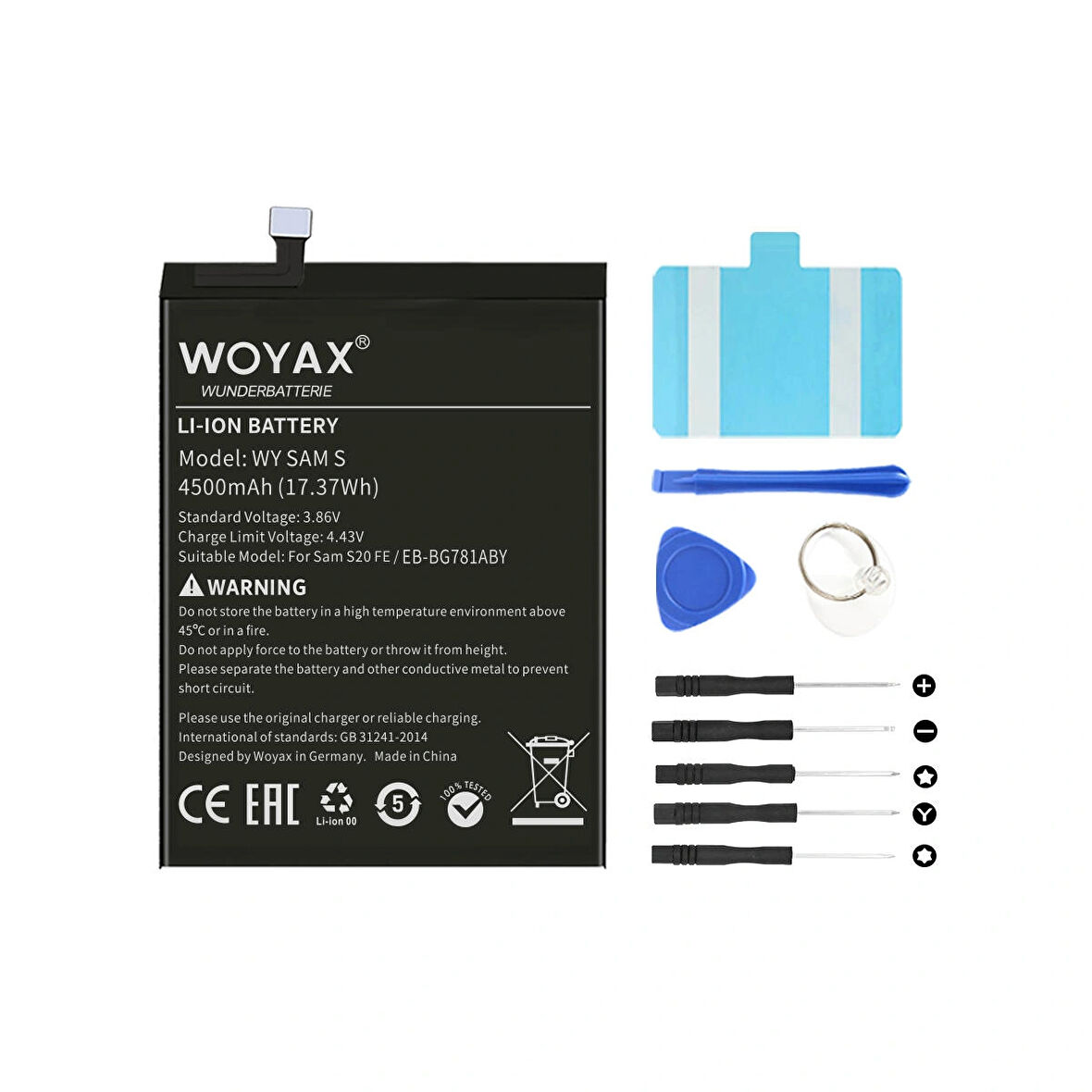 Woyax By Deji Samsung Uyumlu Galaxy S20 Fe / A52 / A52S Mucize Batarya