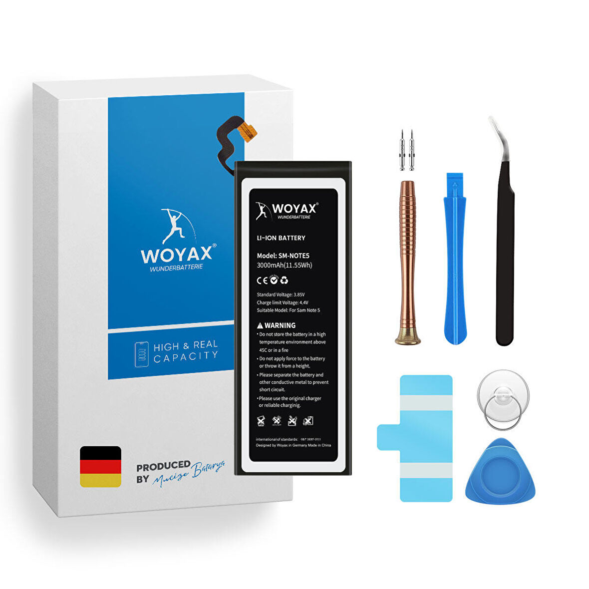 Woyax Samsung Galaxy Note 5  Uyumlu Premium Batarya