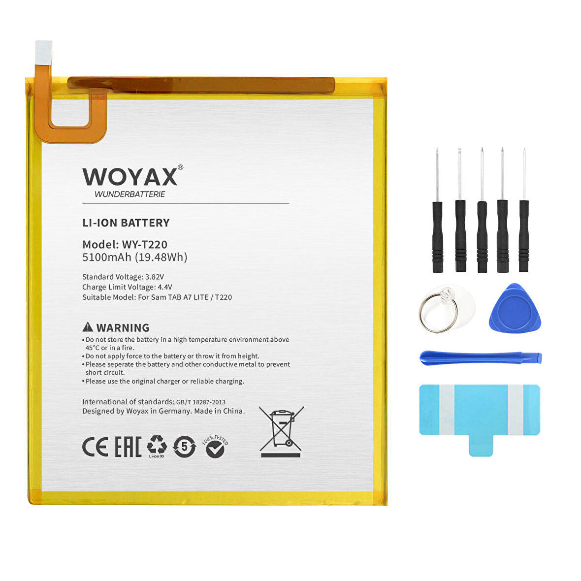 Woyax by Deji Samsung Galaxy TAB A7 Lite Tablet Batarya