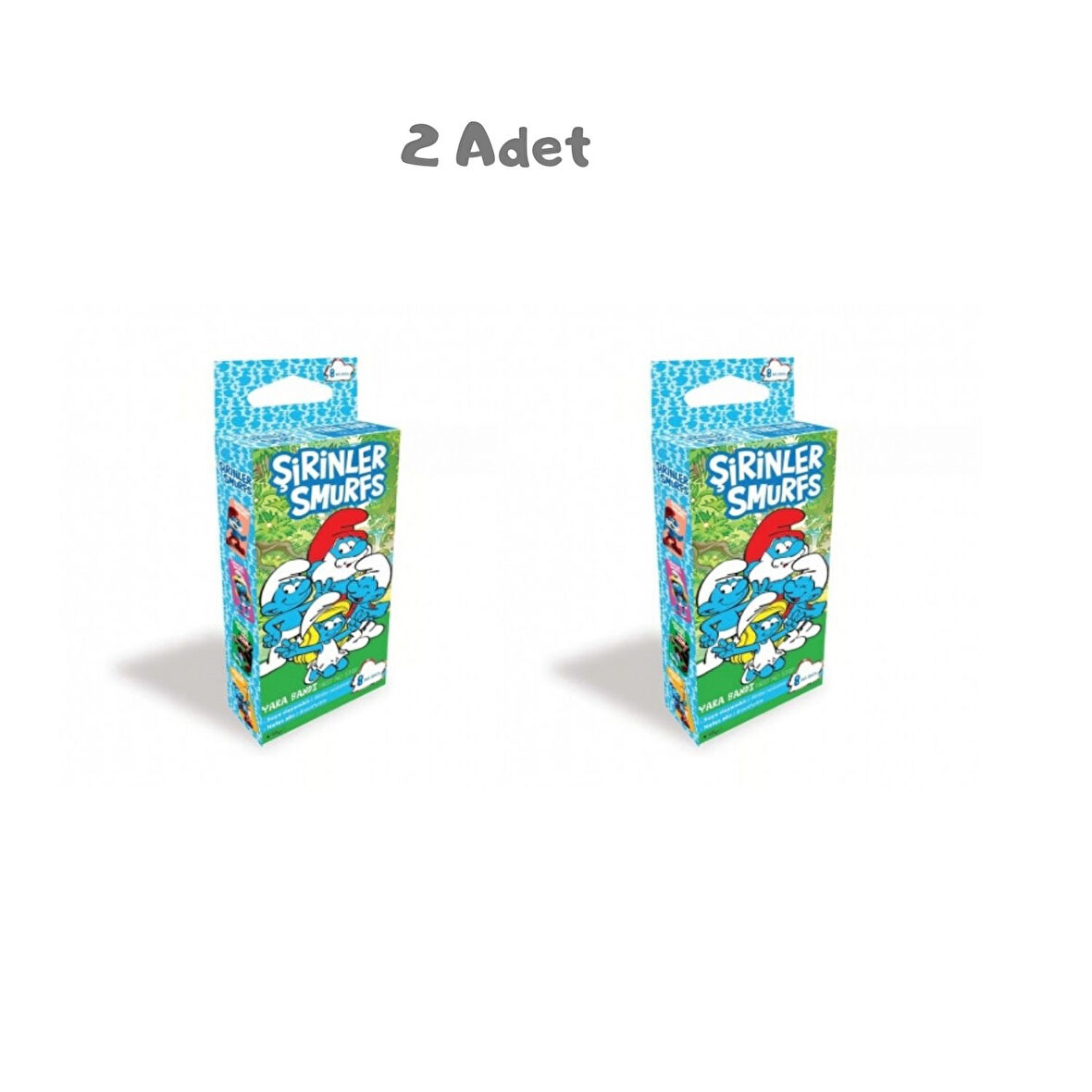 Şirinler Yara Bandı 2'li Paket (20 Adet)