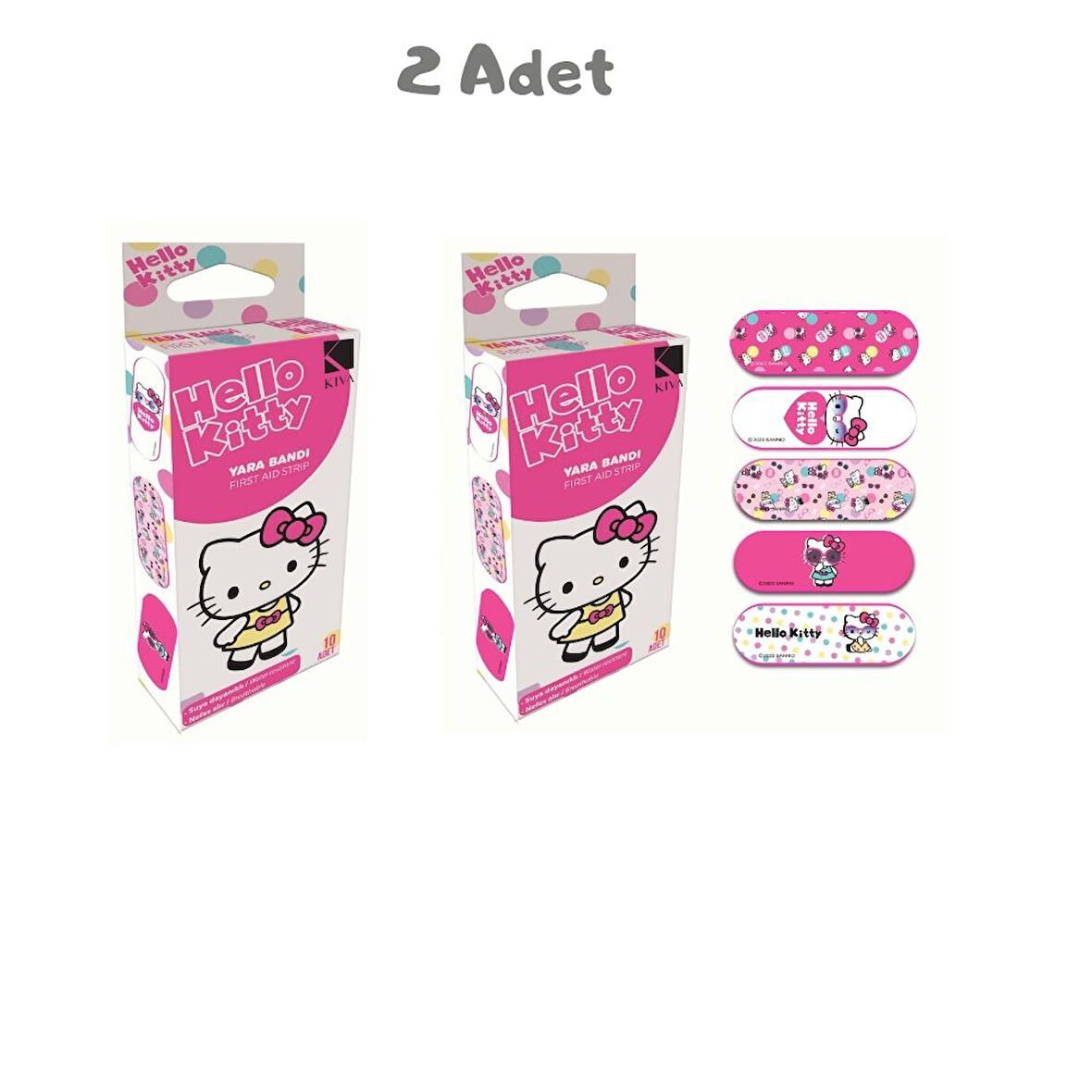 Hello Kitty Yara Bandı 2'li Paket (20 Adet)