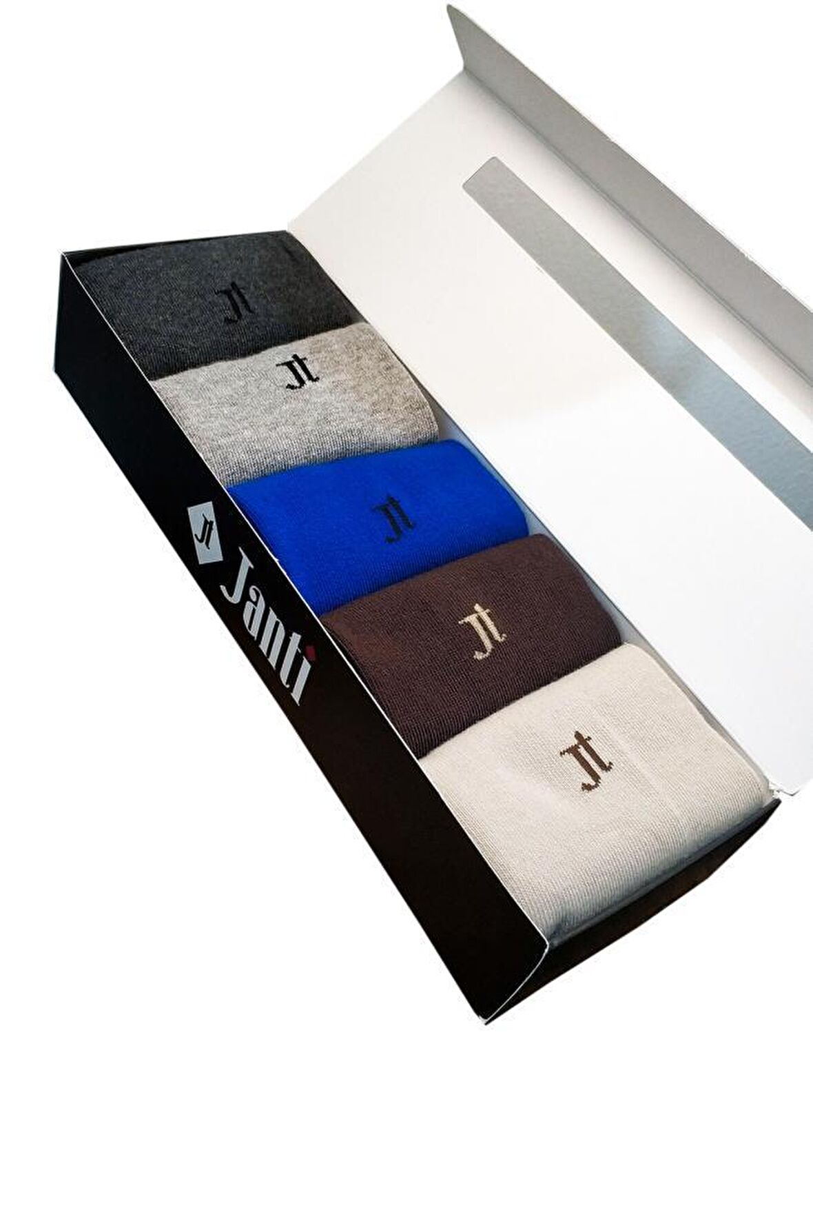 JTSC2104 JANTİ PAMUK KALİTE ERKEK ÇORAP 5'Lİ EKO PAKET