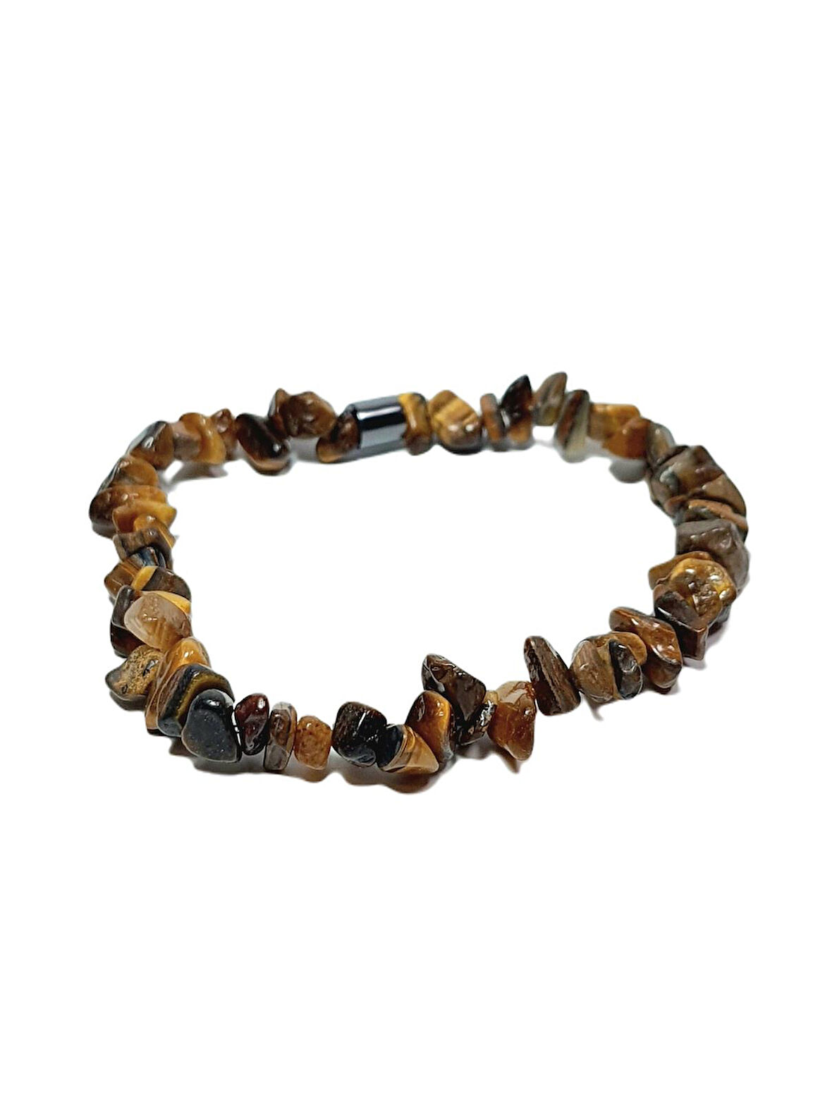 JTSS25DOB1518 KAPLANGÖZÜ HEMATİT KAHVERENGİ JANTİ DOĞALTAŞ BİLEKLİK