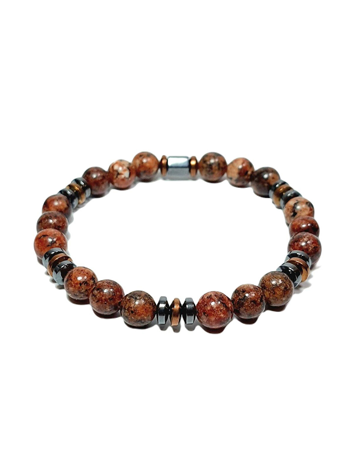 JTSS25DOB1524 CEYT HEMATİT TABA JANTİ DOĞALTAŞ BİLEKLİK