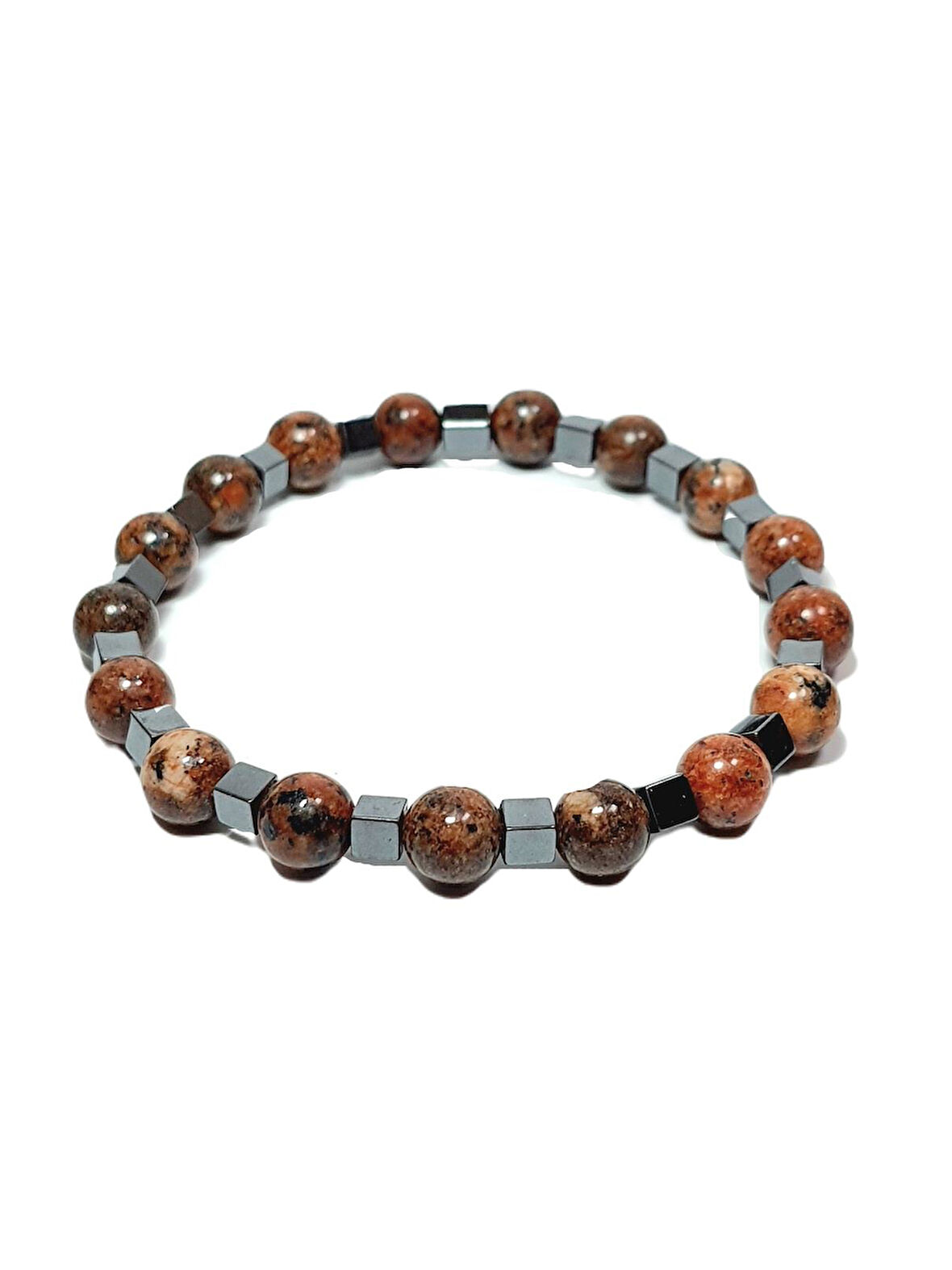 JTSS25DOB1552 CEYT HEMATİT TABA JANTİ DOĞALTAŞ BİLEKLİK