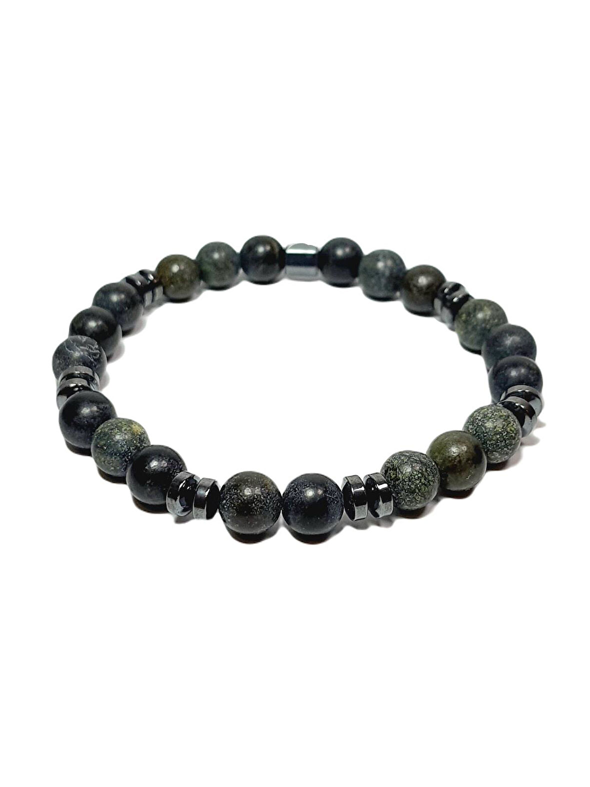 JTSS25DOB1557 CEYT HEMATİT HAKİ JANTİ DOĞALTAŞ BİLEKLİK