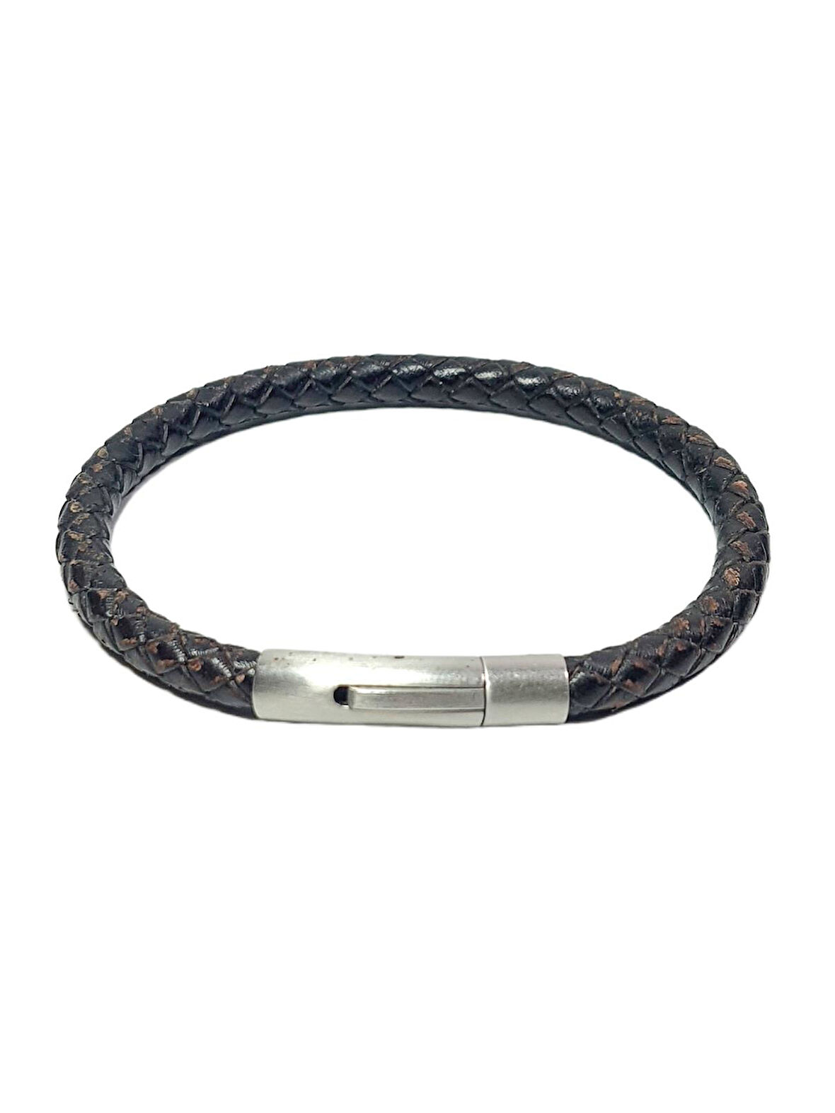 JTAW25BLK1578 HAKİKİ DANA DERİSİ KAHVERENGİ PASLANMAZ ÇELİK KAPAMA GARANTİLİ HEDİYE KUTULU JANTİ DERİ BİLEKLİK