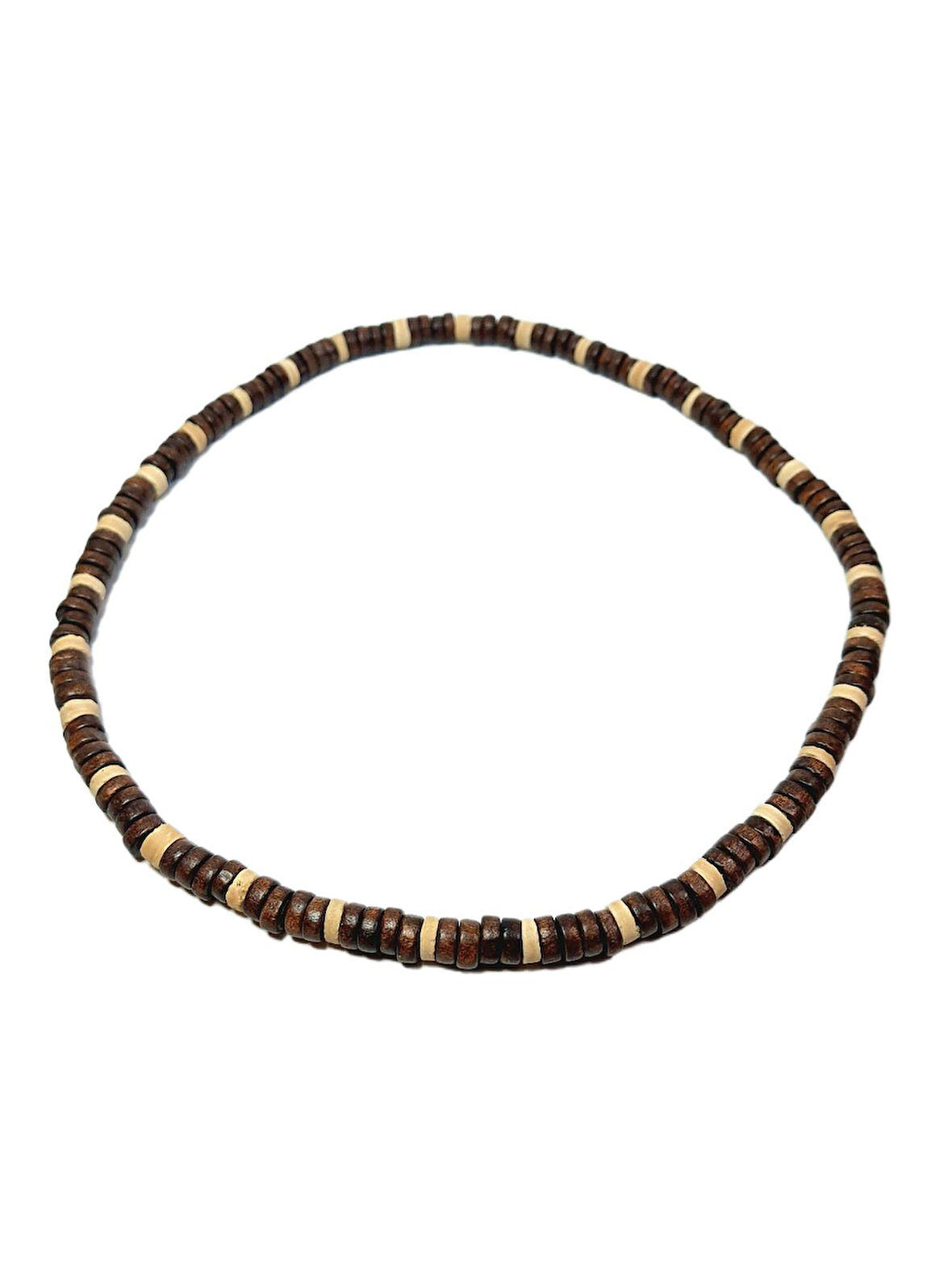 JTAW25KLY1597 AHŞAP RETRO BOHEM ETNİK TASARIM KAHVERENGİ GARANTİLİ HEDİYE KUTULU JANTİ KOLYE