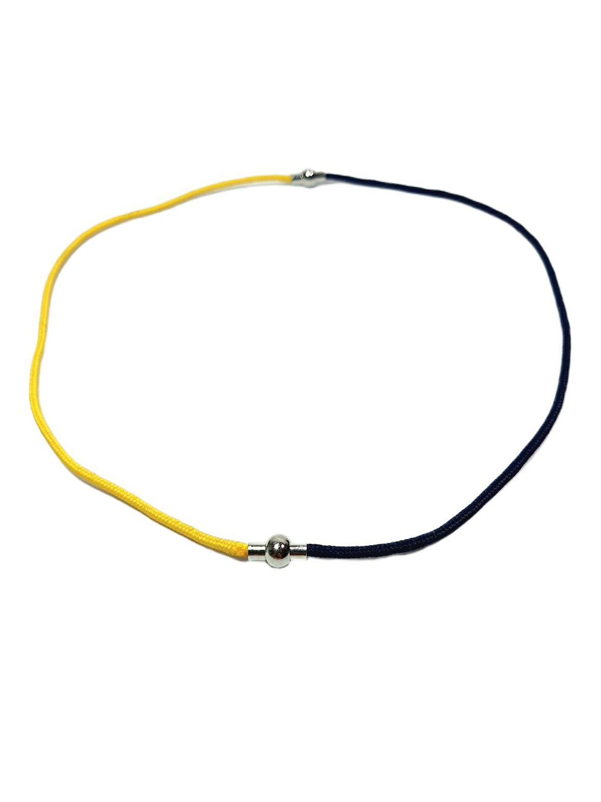 JTAW25KLY1601 İP MIKNATISLI TASARIM SARI LACİVERT GARANTİLİ HEDİYE KUTULU JANTİ KOLYE