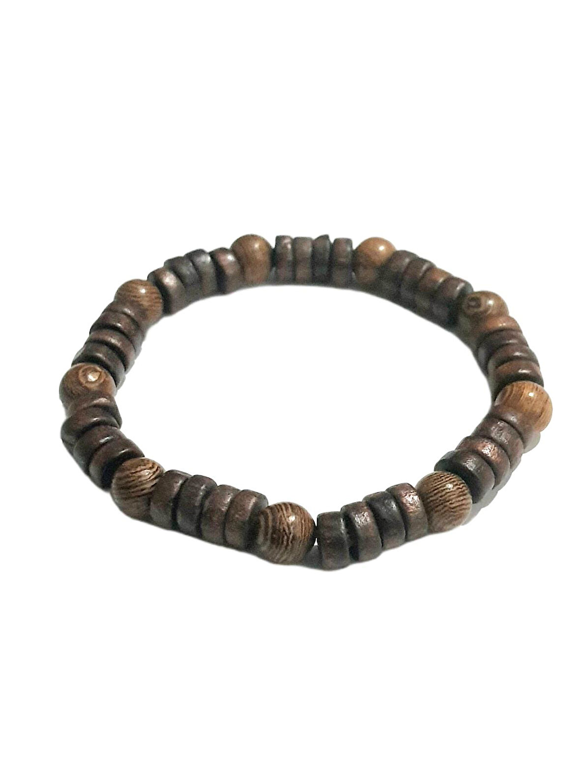 JTAW25BLK1645 8 MM MAZI AĞACI ve AHŞAP ESNEK KAHVERENGİ GARANTİLİ JANTİ BİLEKLİK