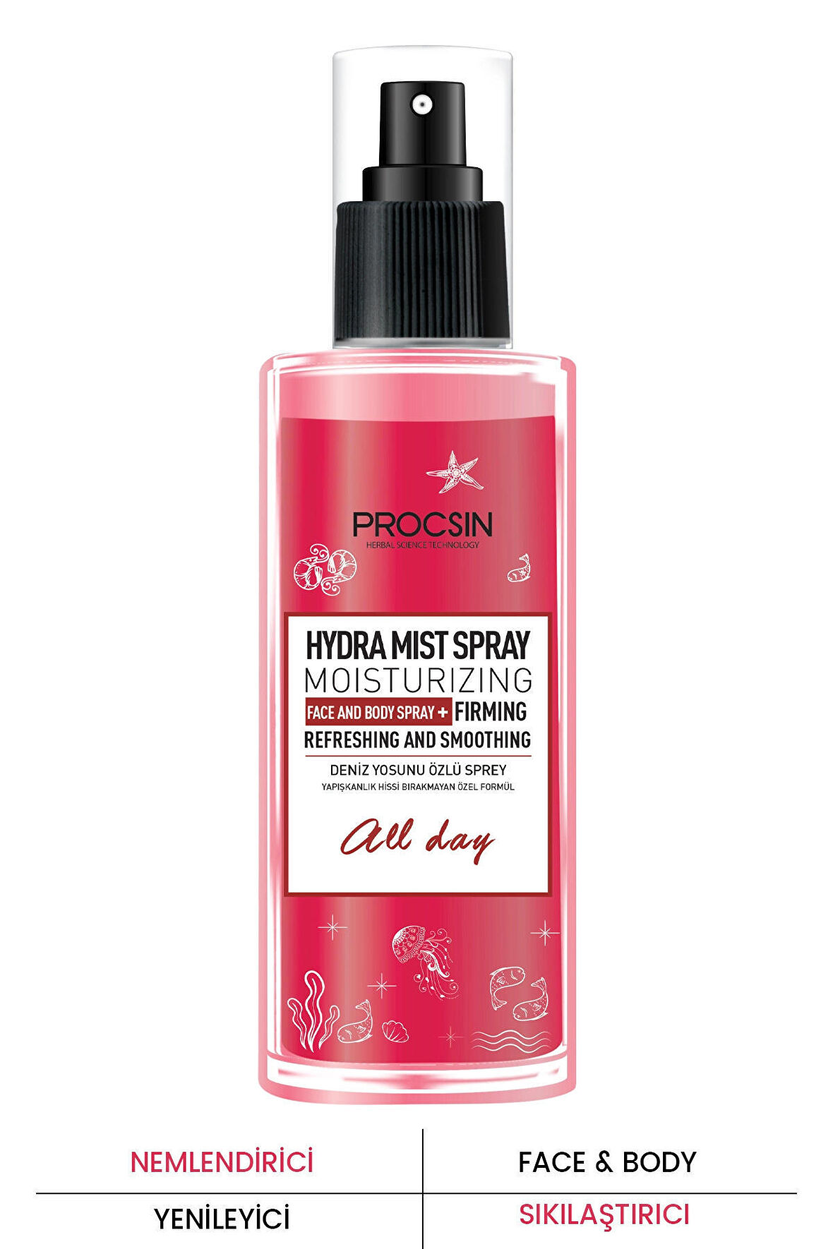 PROCSIN Butter Sıkılaştırıcı ve Nemlendirici Hydra Mist Spray 100 ML