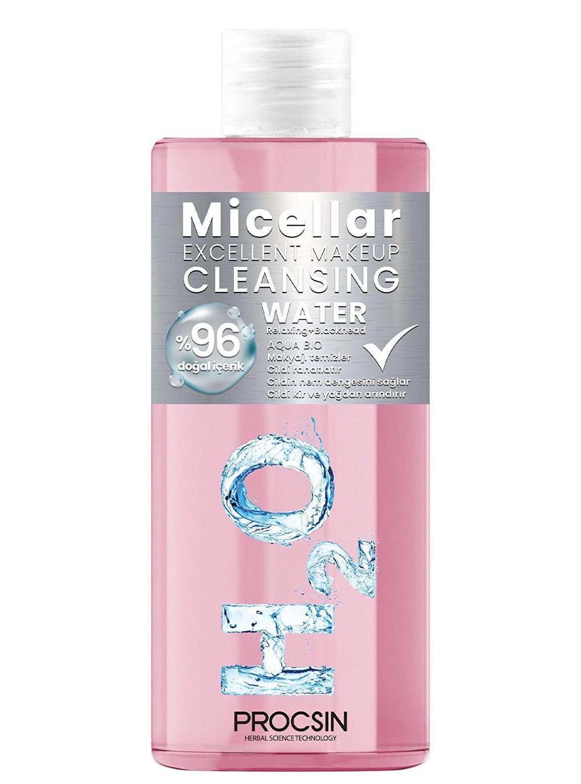 PROCSIN Aqua Bio H2O Yüz ve Makyaj Temizleyici Micellar Cleansing Water 200 ML