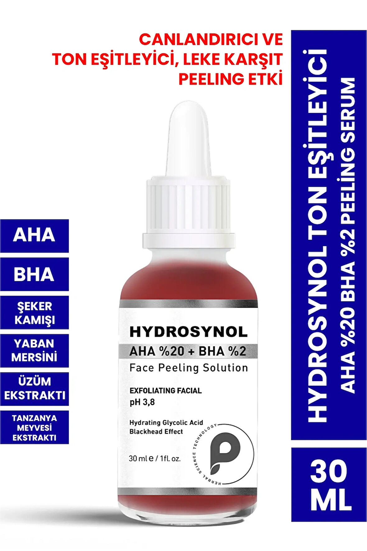 PROCSIN Hydrosynol Ton Eşitleyici Aha %20 Bha %2 Peeling Serum 30 ML
